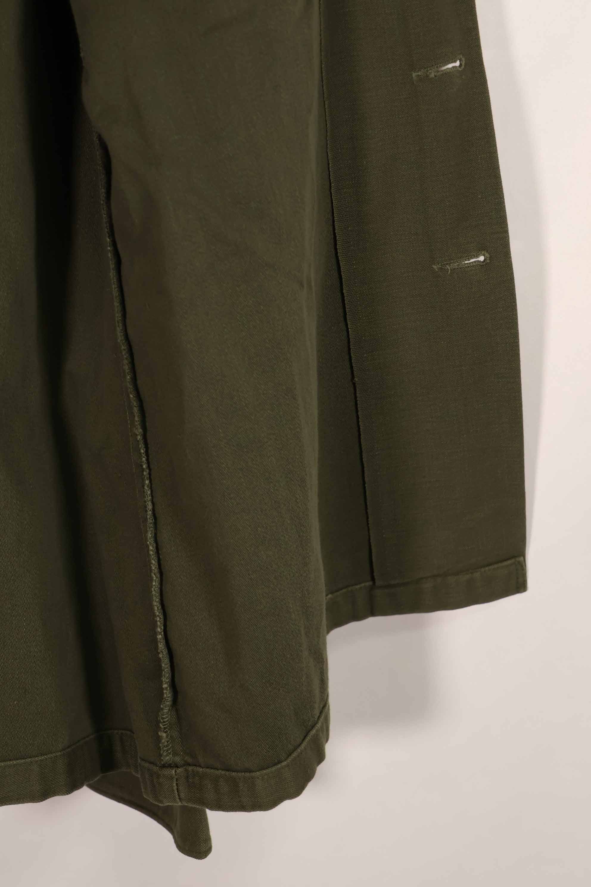 実物 1973年製 アメリカ軍 OG-107 ユーティリティシャツ 16 1/2 x 36 中古品 E