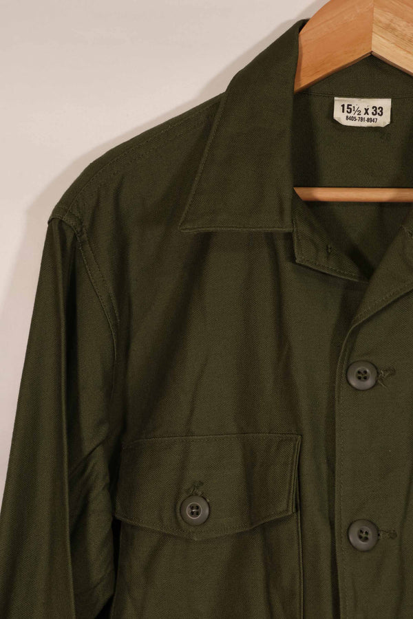 実物 1967年製 アメリカ軍 OG-107 ユーティリティシャツ ほぼ未使用品 D