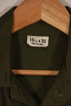 実物 1967年製 アメリカ軍 OG-107 ユーティリティシャツ ほぼ未使用品 D
