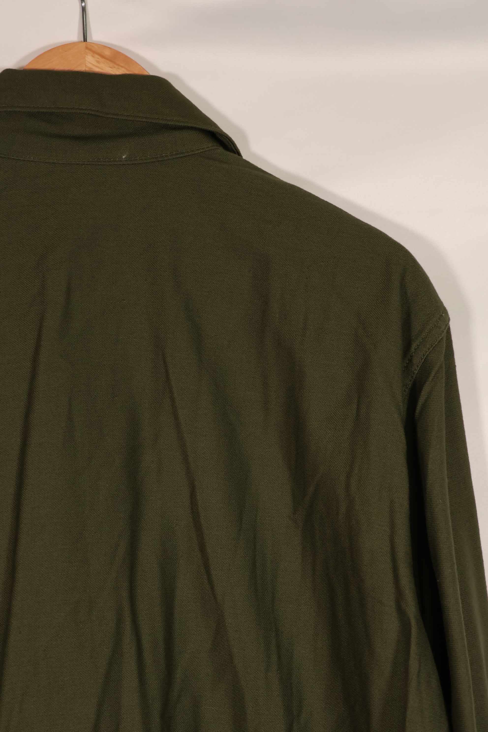 実物 1967年製 アメリカ軍 OG-107 ユーティリティシャツ ほぼ未使用品 D