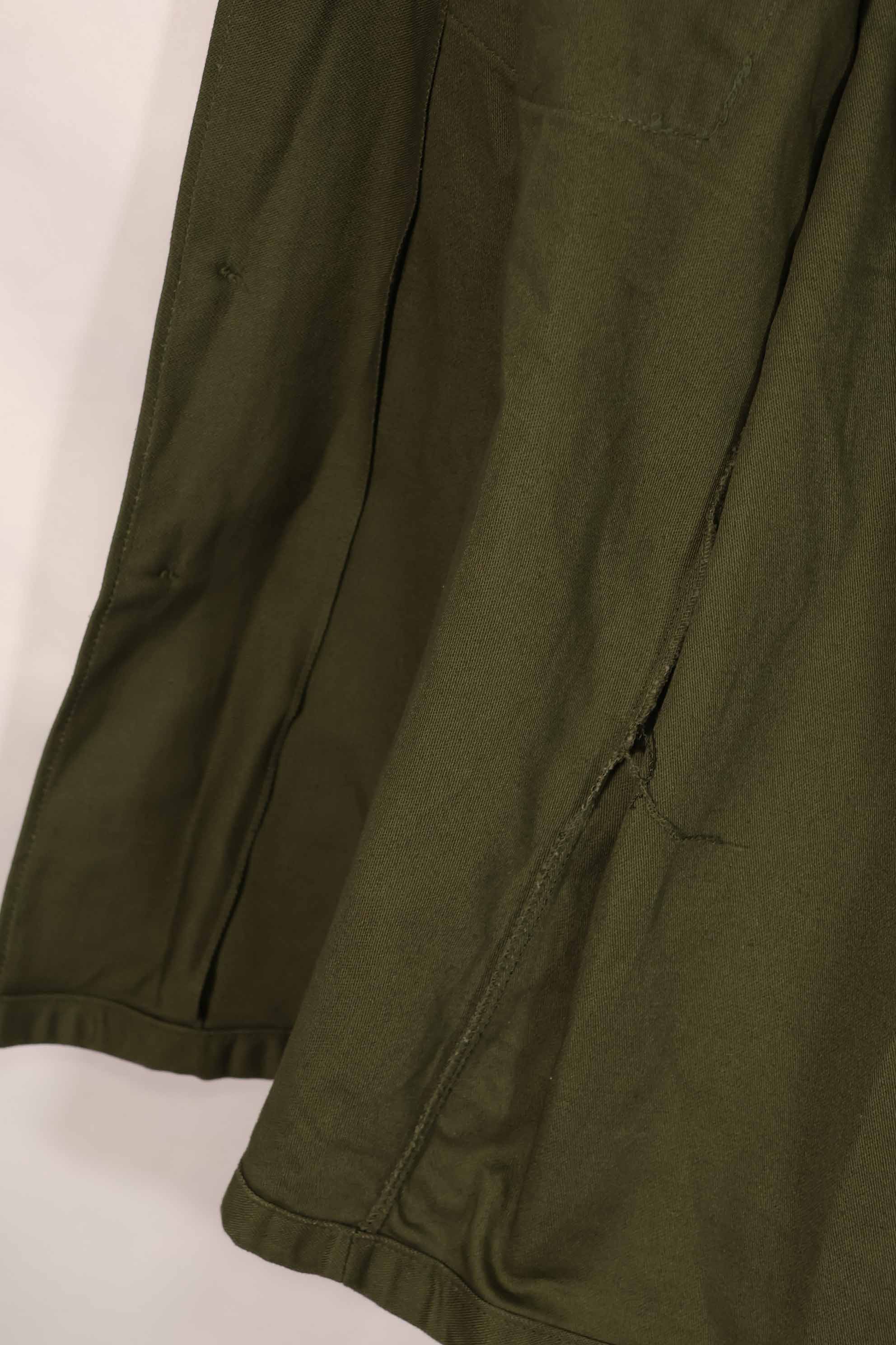 実物 1967年製 アメリカ軍 OG-107 ユーティリティシャツ ほぼ未使用品 D