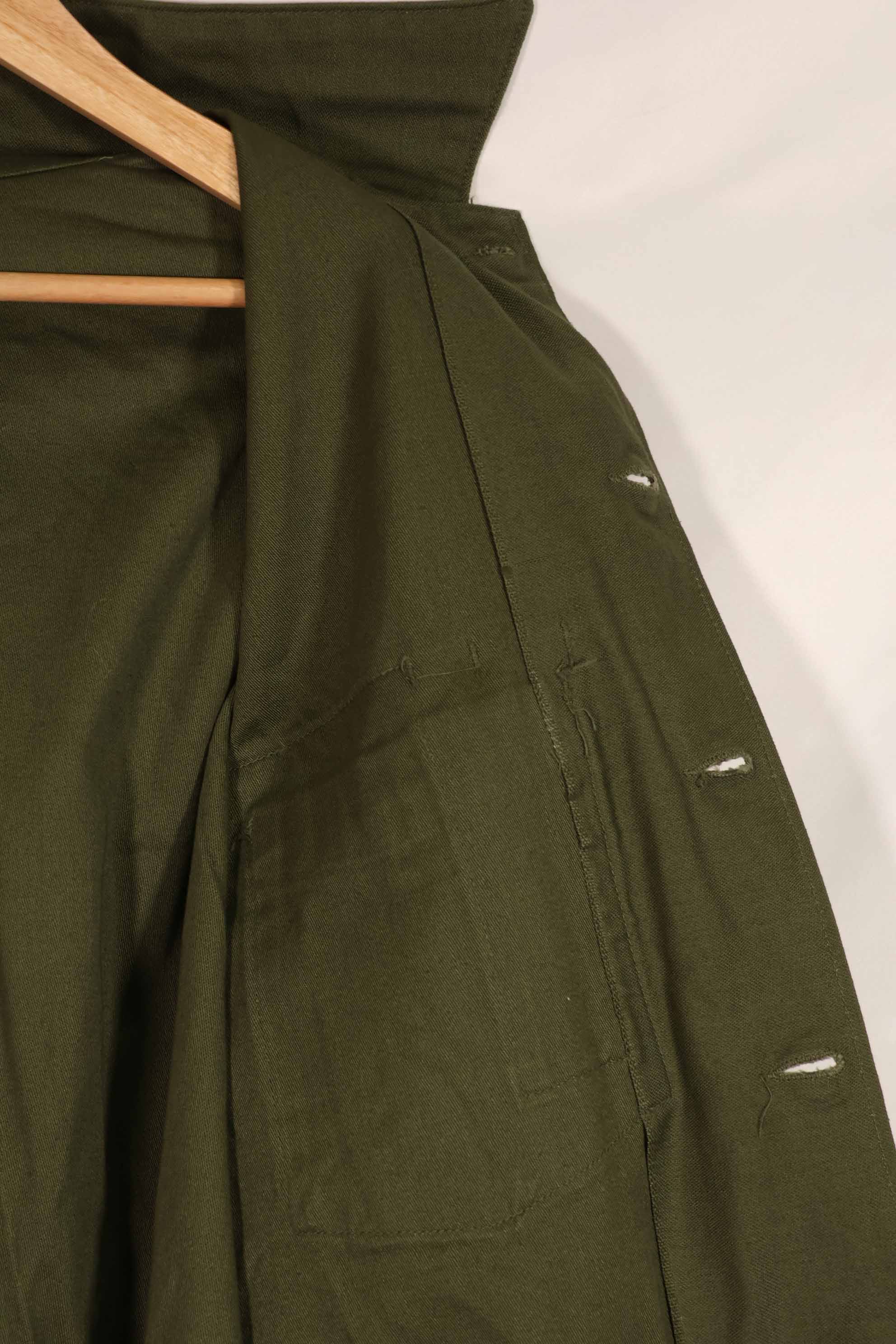 実物 1967年製 アメリカ軍 OG-107 ユーティリティシャツ ほぼ未使用品 D