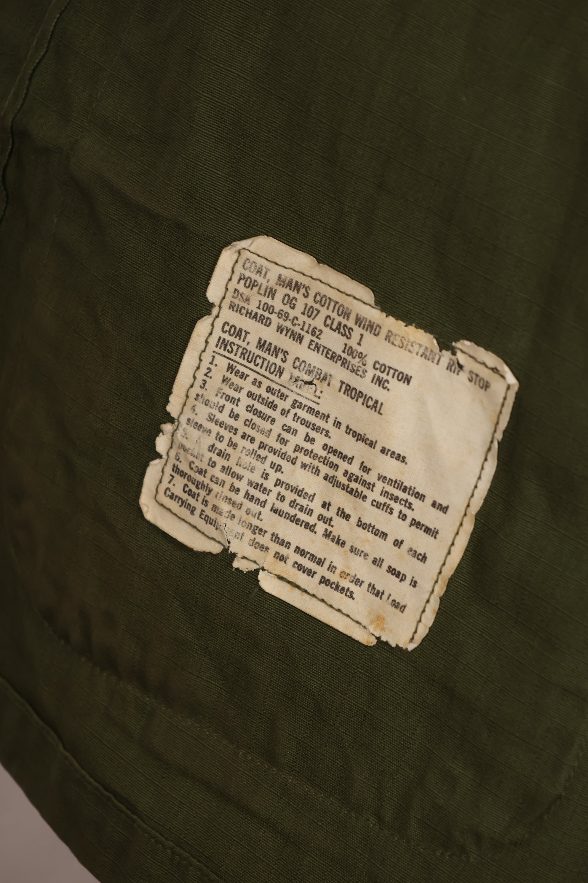 実物 1969年製 4th Model ジャングルファティーグ ジャケット X-S-R 状態良い 中古品
