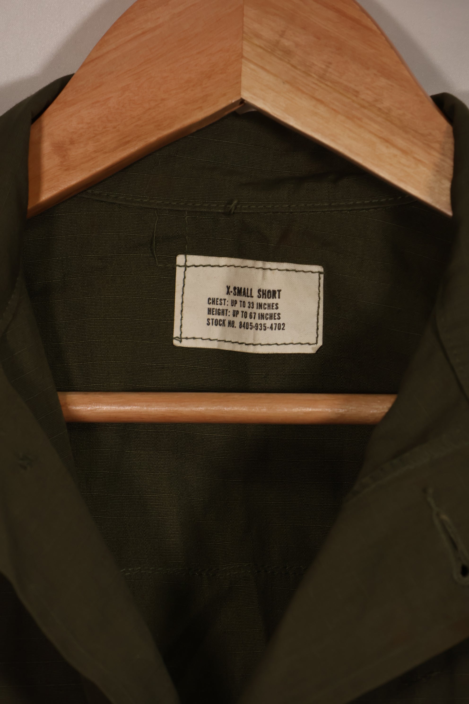 実物 年代不明 4th Model ジャングルファティーグ ジャケット X-S-S 状態良い 中古品