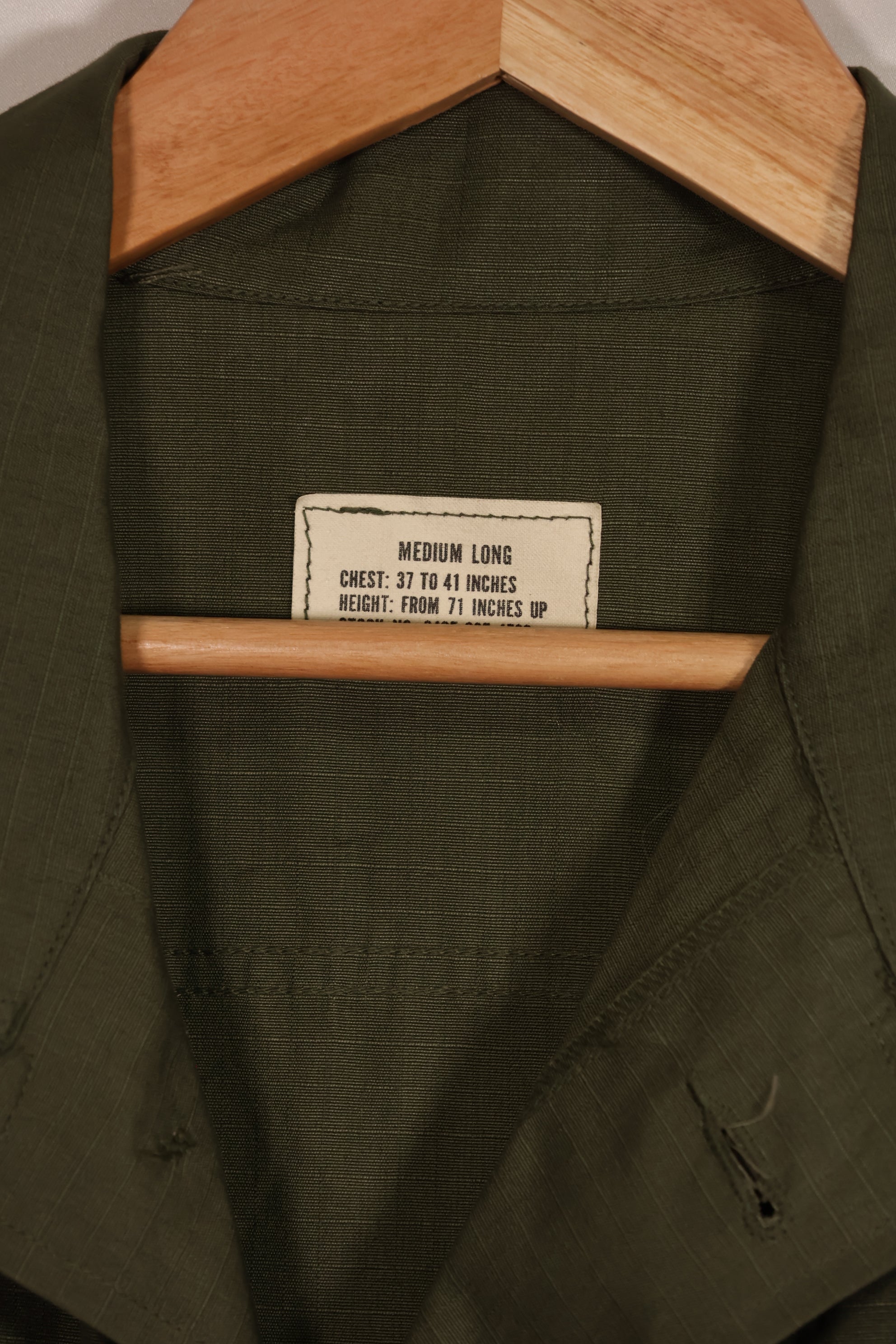 実物 デッドストック 1968年製 4th Model ジャングルファティーグ ジャケット M-L