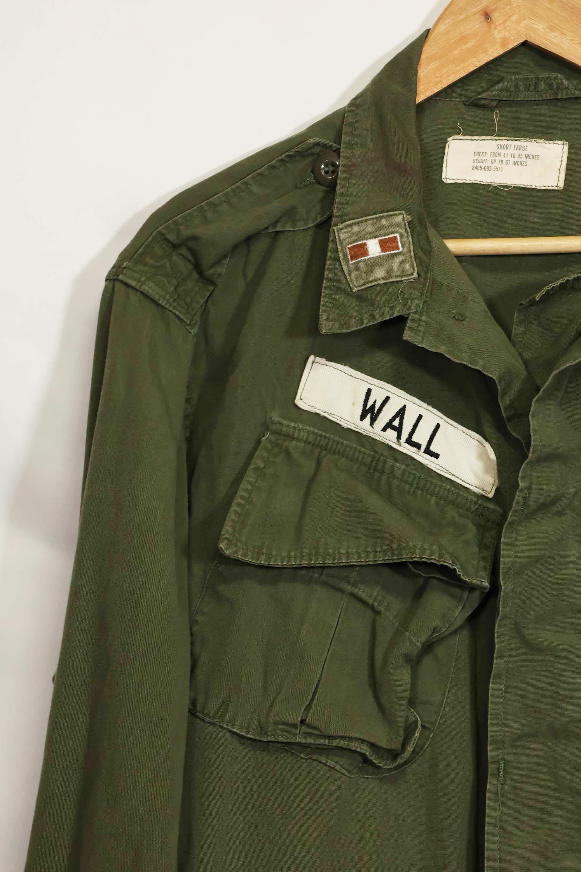 1965〜66年頃 2nd Model ジャングルファティーグ ジャケット S-L パッチ付き 中古品