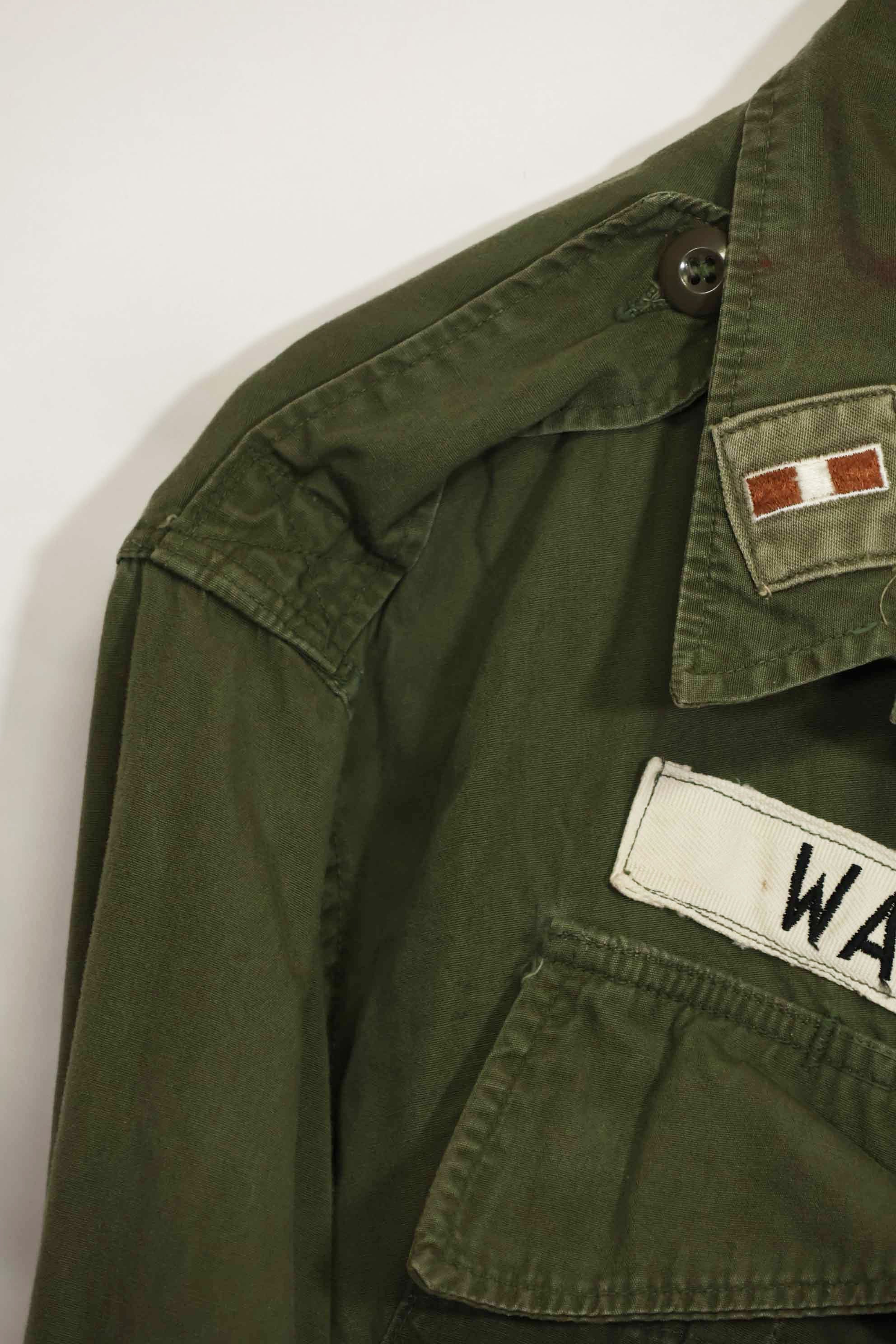 1965〜66年頃 2nd Model ジャングルファティーグ ジャケット S-L パッチ付き 中古品