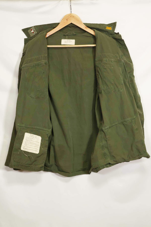 1965〜66年頃 2nd Model ジャングルファティーグ ジャケット S-L パッチ付き 中古品