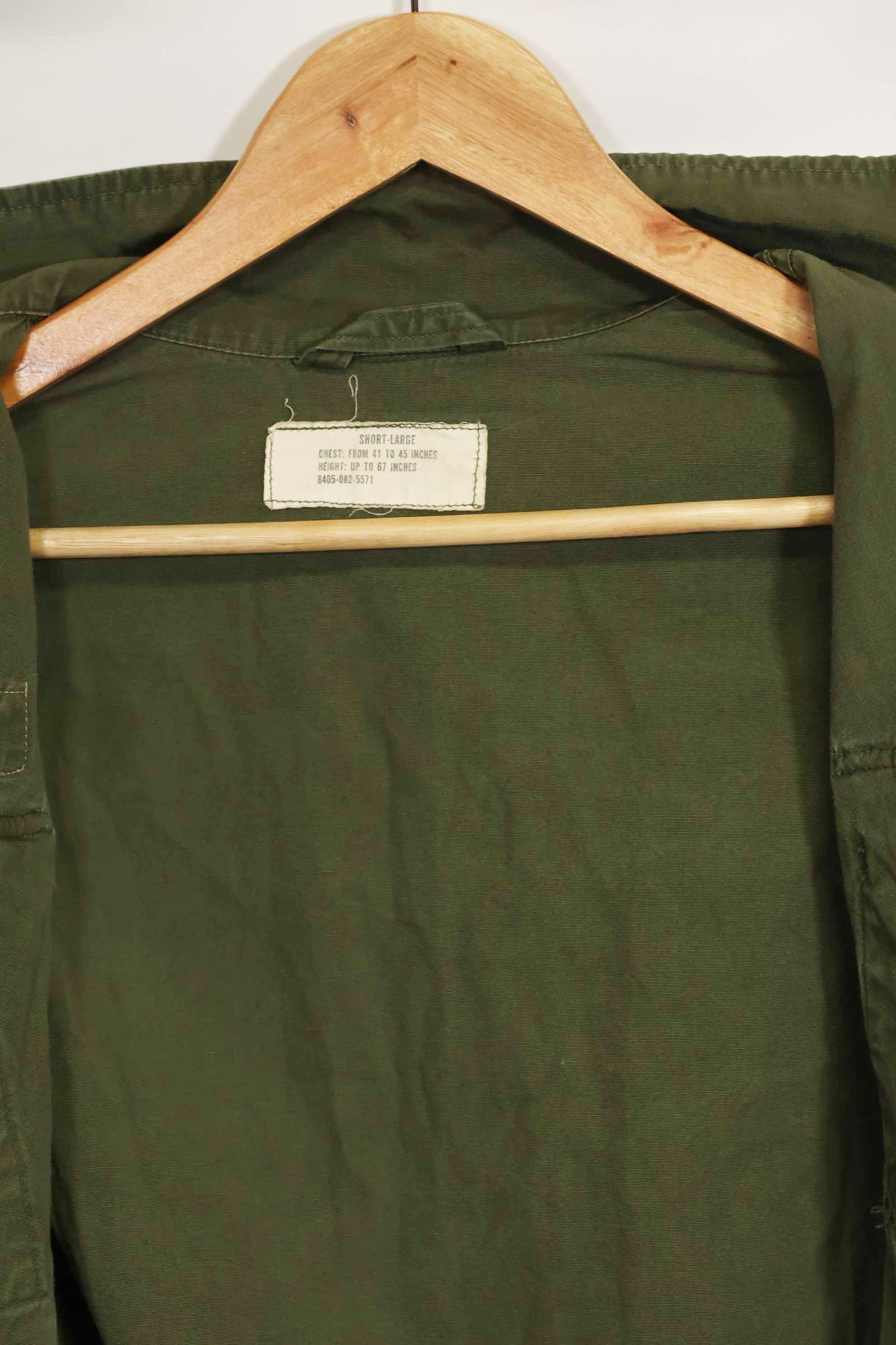 1965〜66年頃 2nd Model ジャングルファティーグ ジャケット S-L パッチ付き 中古品