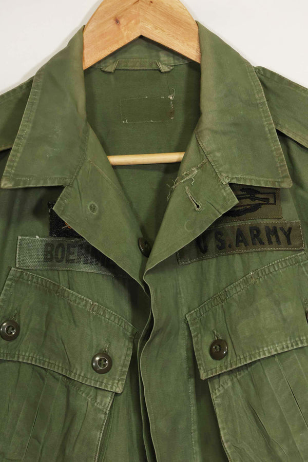 1963年契約 1st Model ジャングルファティーグ ジャケット ラベルなし パッチ後付け 中古品