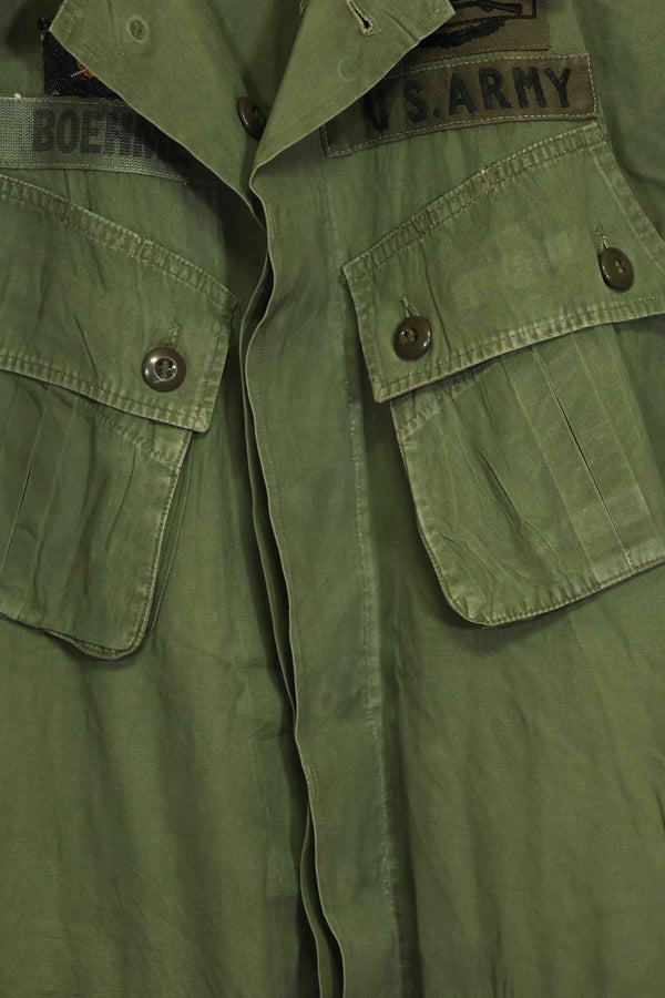 1963年契約 1st Model ジャングルファティーグ ジャケット ラベルなし パッチ後付け 中古品