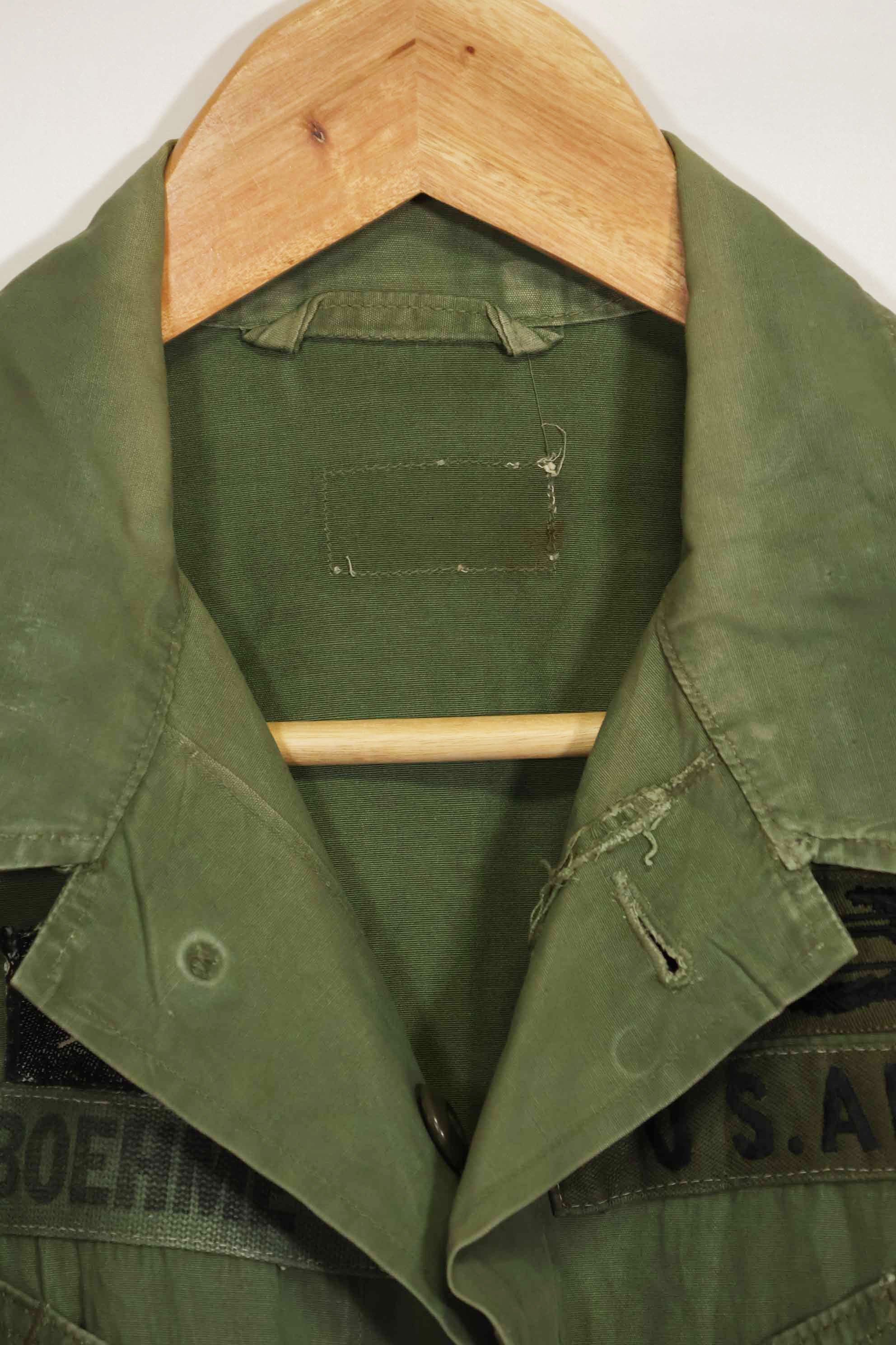 1963年契約 1st Model ジャングルファティーグ ジャケット ラベルなし パッチ後付け 中古品