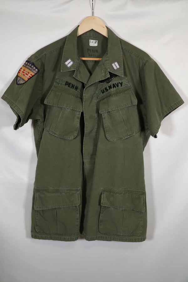 実物 アメリカ海軍 Naval Advisory Group アドバイザー着用 4th Model ジャングルファティーグ ジャケット