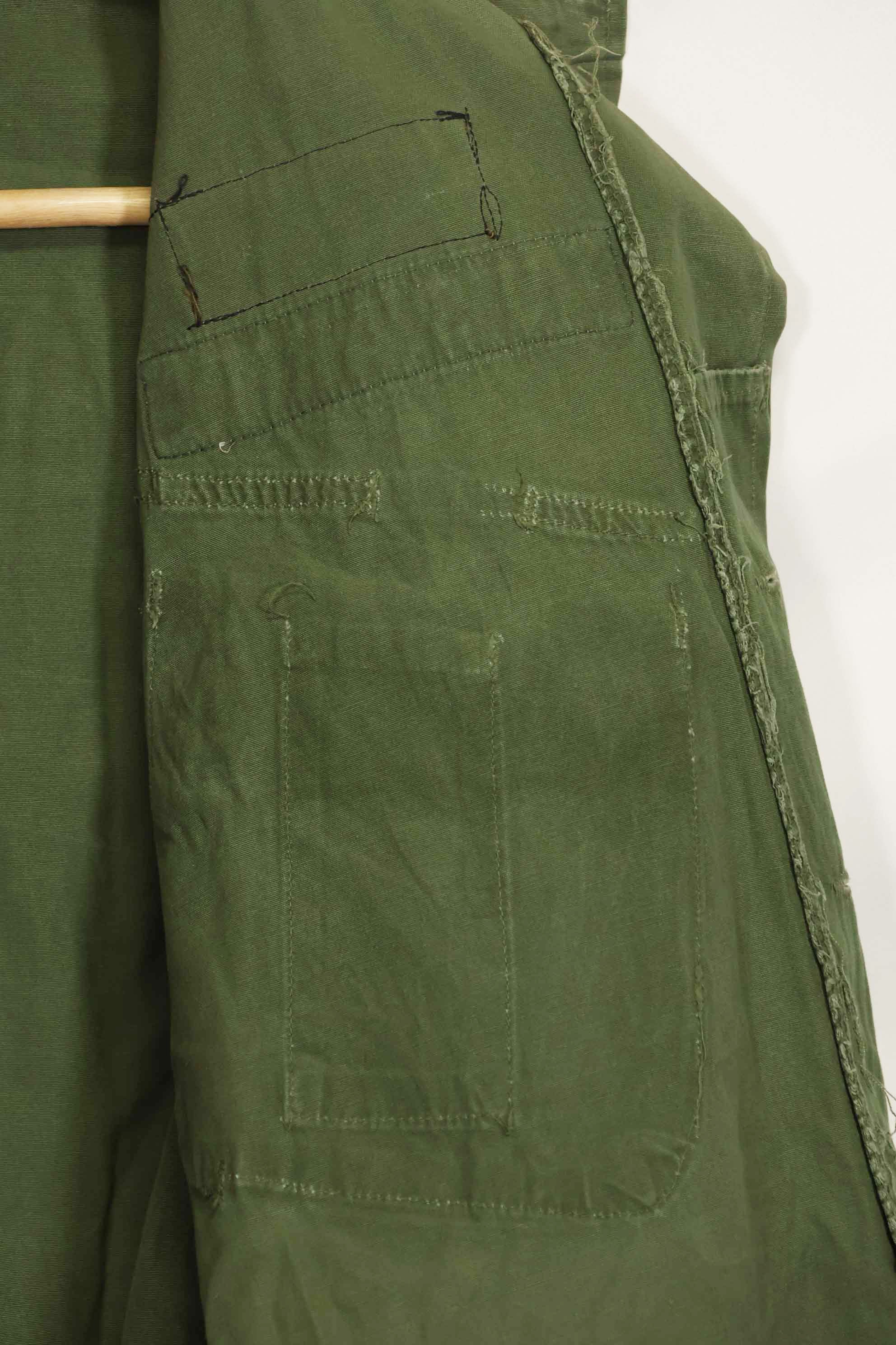 1963年契約 1st Model ジャングルファティーグ ジャケット ラベルなし パッチ後付け 中古品