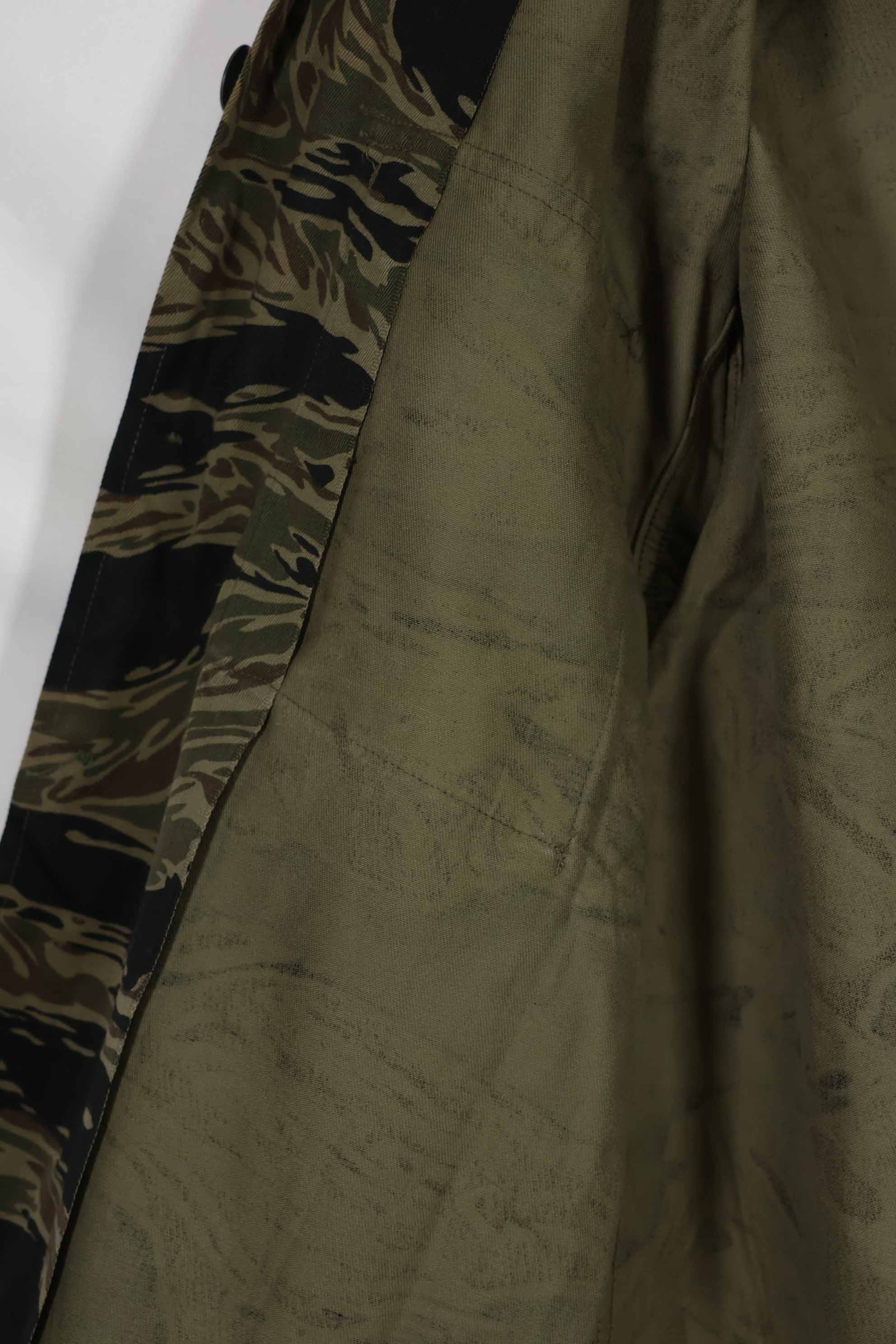 実物 シルバータイガーストライプ Asian Cut A-Lサイズ シャツ Used 状態良い