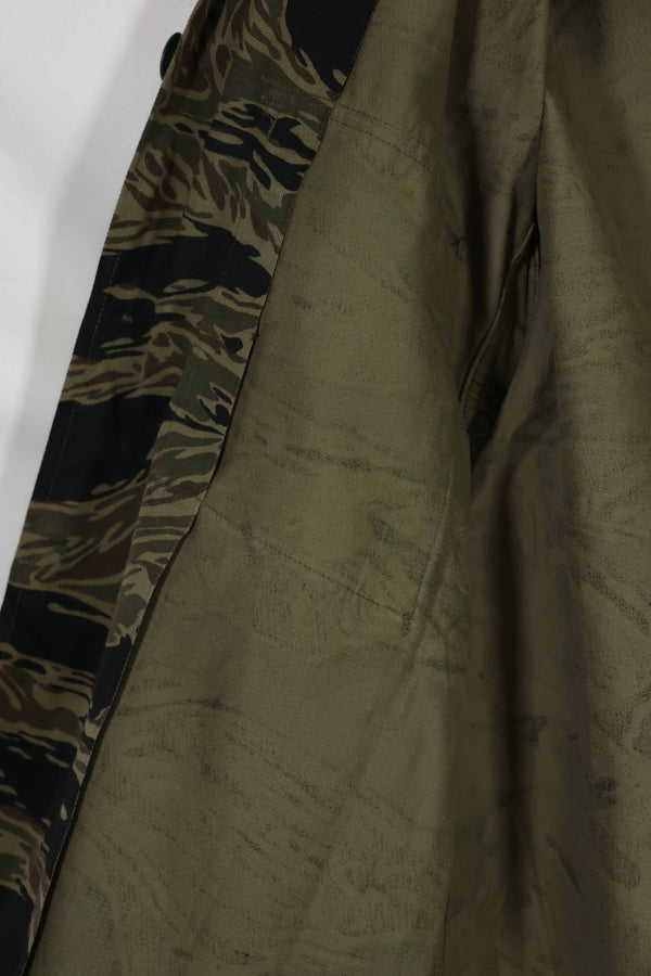 実物 シルバータイガーストライプ Asian Cut A-Lサイズ シャツ Used 状態良い