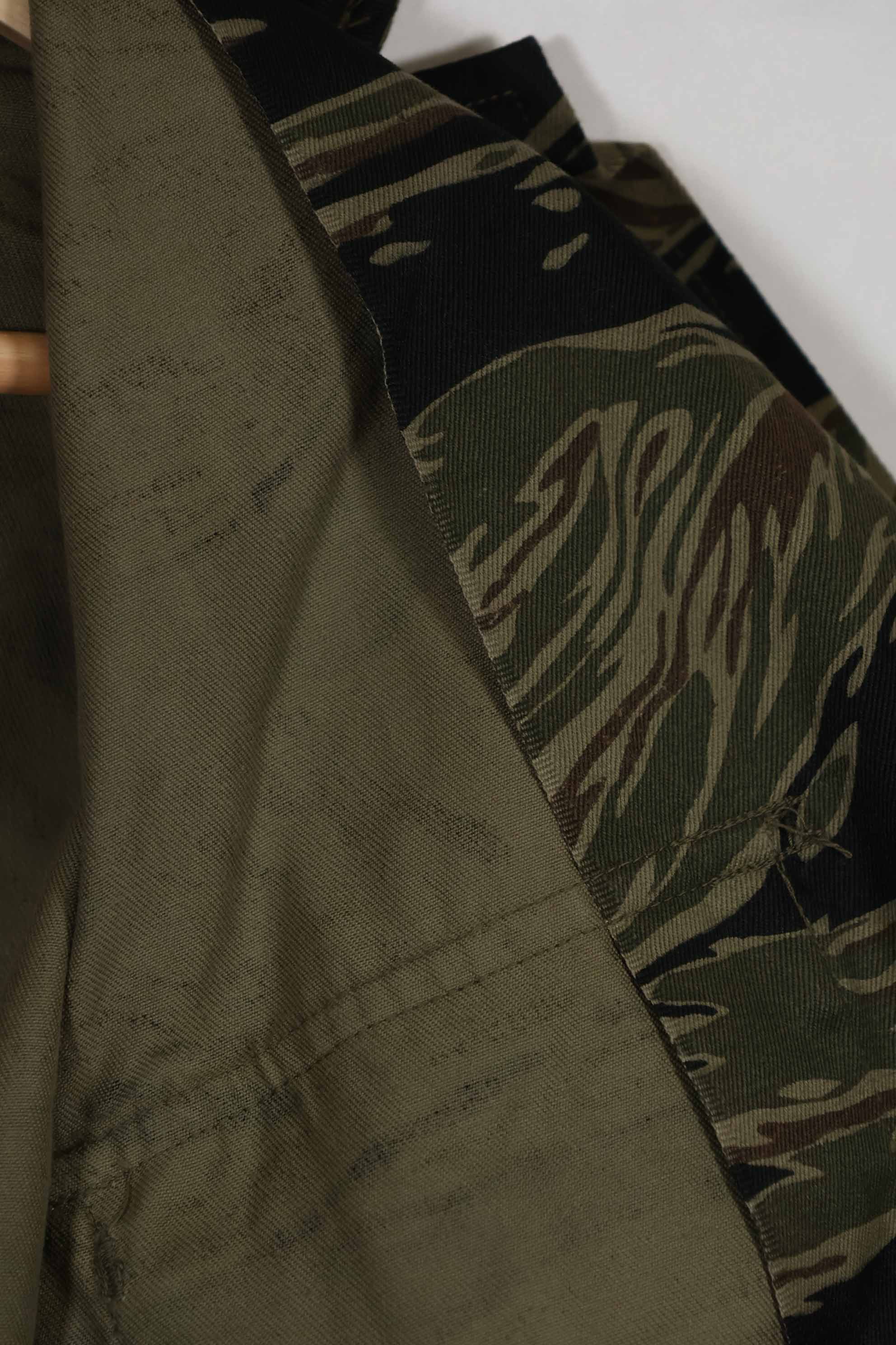 実物 シルバータイガーストライプ Asian Cut A-Lサイズ シャツ Used 状態良い