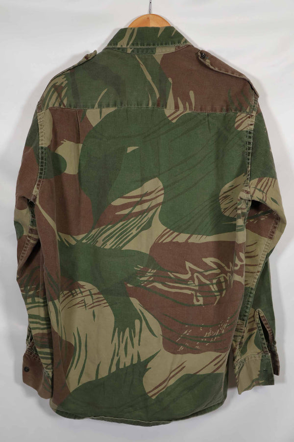 実物 ローデシア軍 ローデシア迷彩 シャツ ボタン欠損あり 中古品
