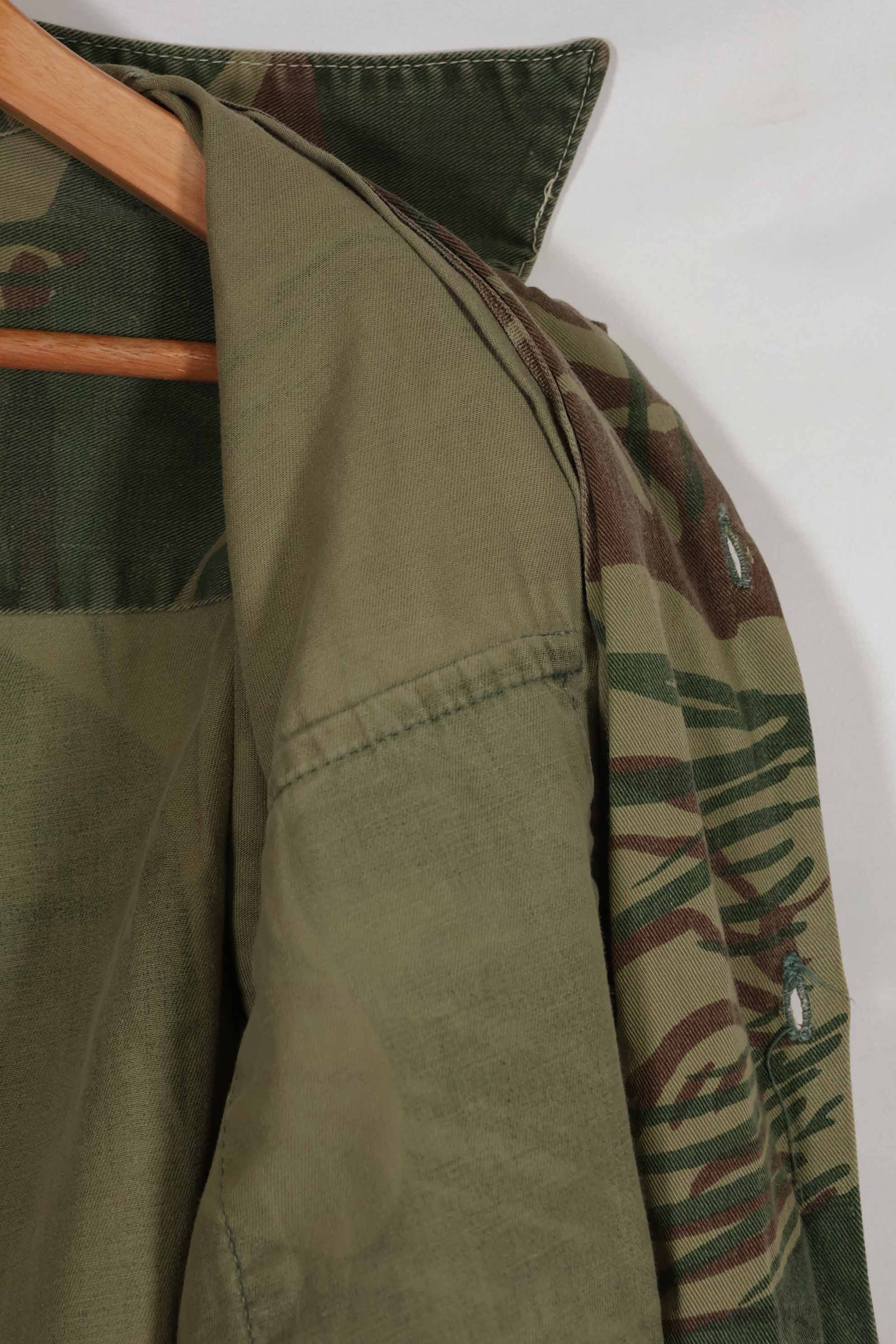 実物 ローデシア軍 ローデシア迷彩 シャツ ボタン欠損あり 中古品