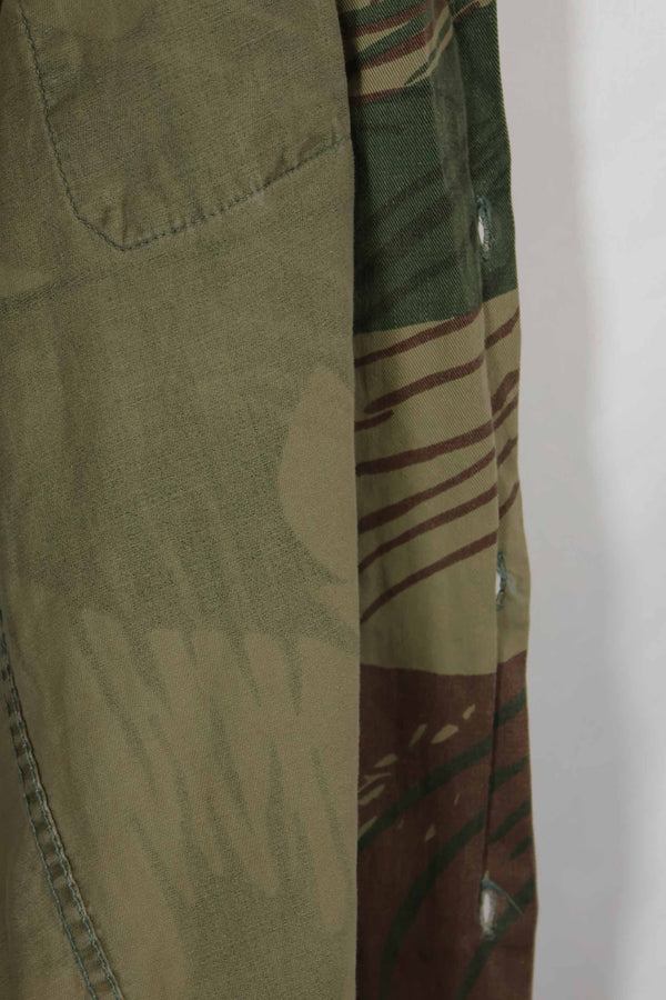 実物 ローデシア軍 ローデシア迷彩 シャツ ボタン欠損あり 中古品