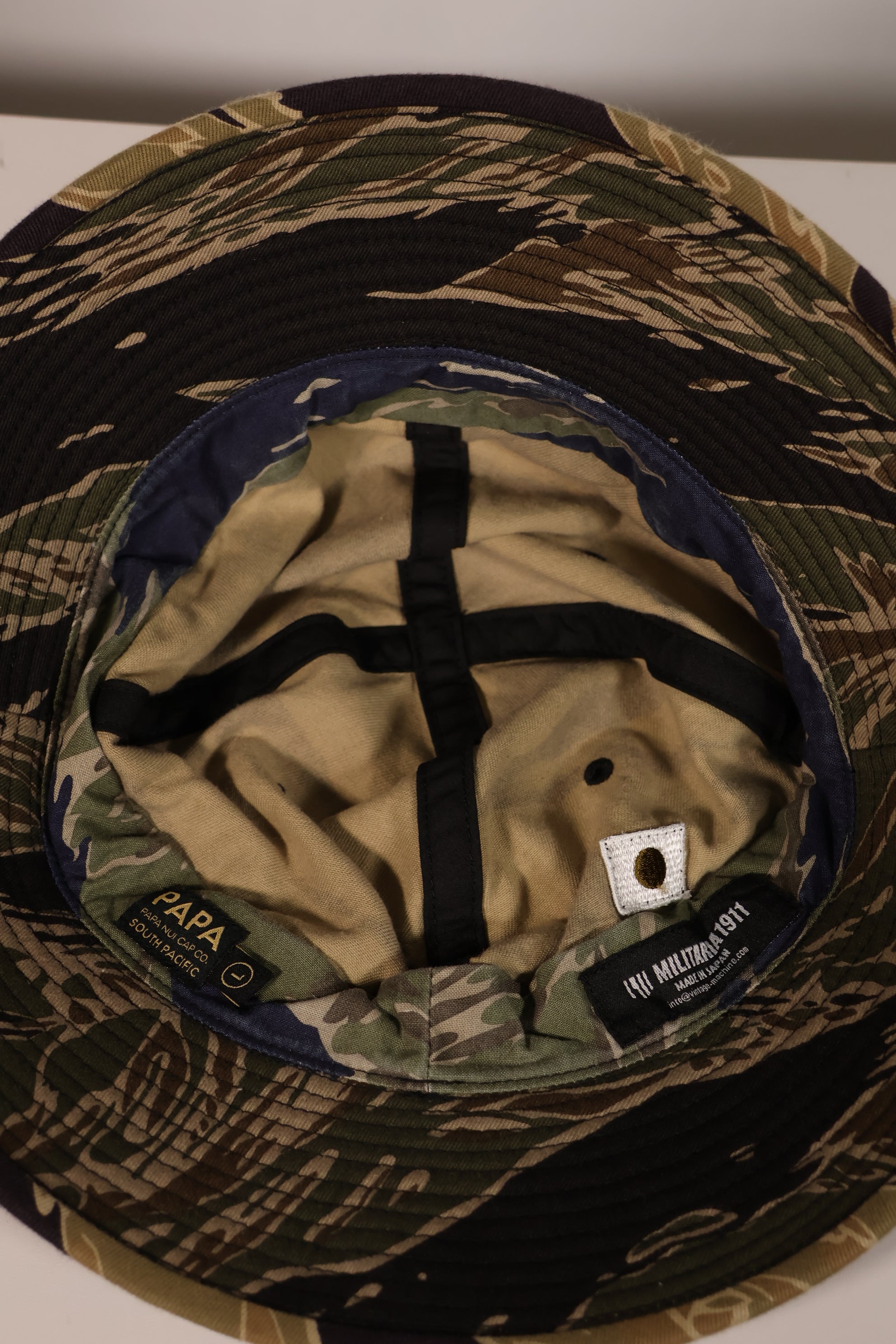 MILITARIA 1911 X PaPa nui  コラボレーション Crazy Tiger hat MADE IN JAPAN