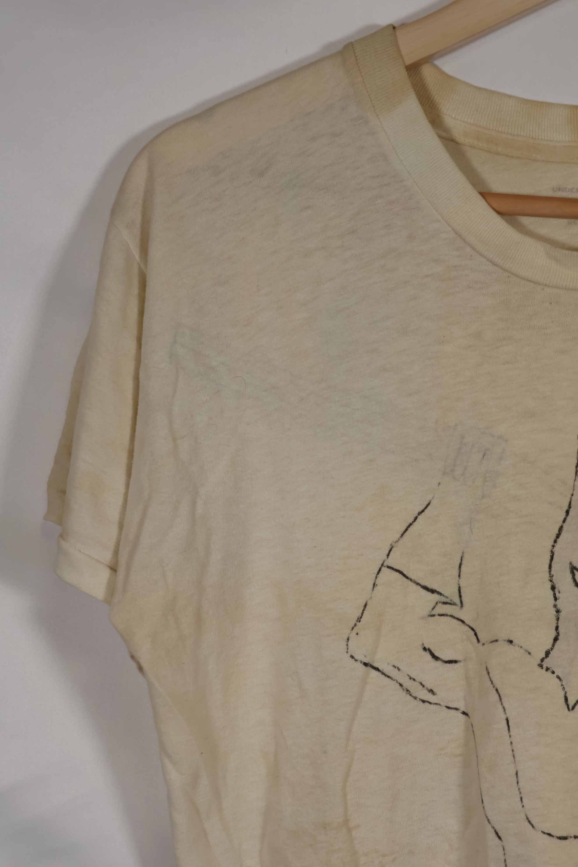 実物 ベトナム戦争 アメリカ軍Tシャツ ハンドライティング 中古品