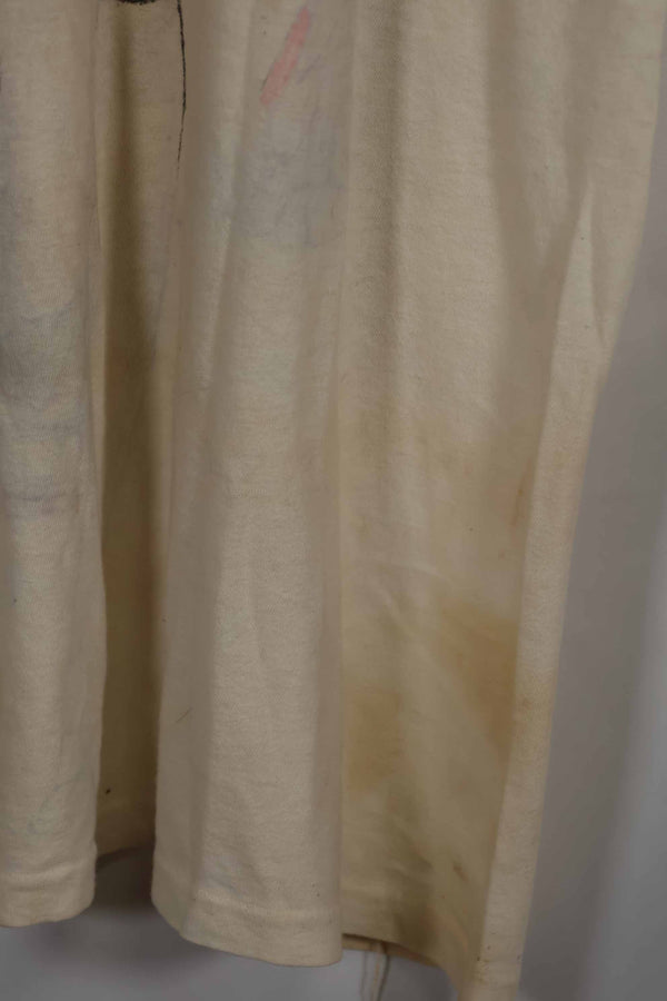 実物 ベトナム戦争 アメリカ軍Tシャツ ハンドライティング 中古品