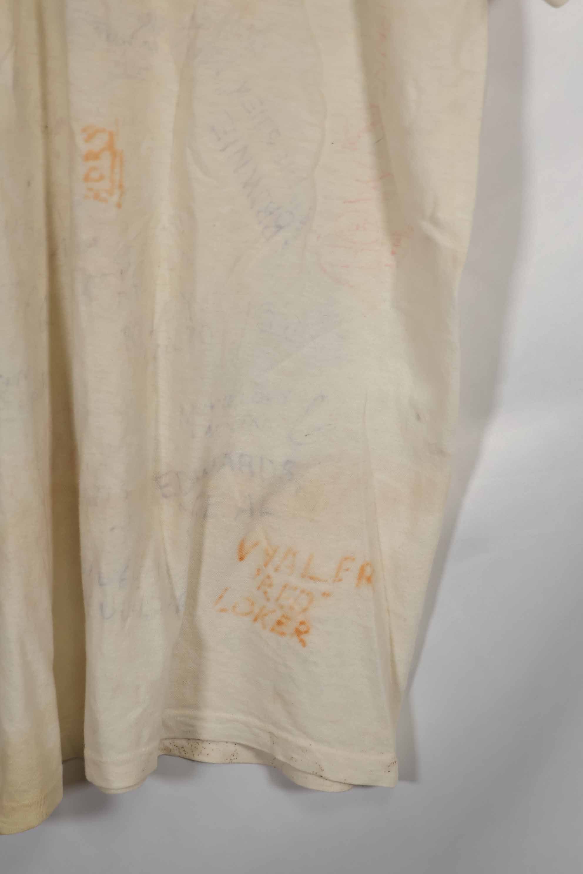 実物 ベトナム戦争 アメリカ軍Tシャツ ハンドライティング 中古品