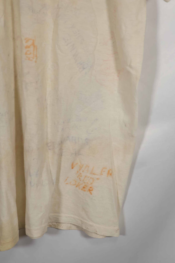 実物 ベトナム戦争 アメリカ軍Tシャツ ハンドライティング 中古品