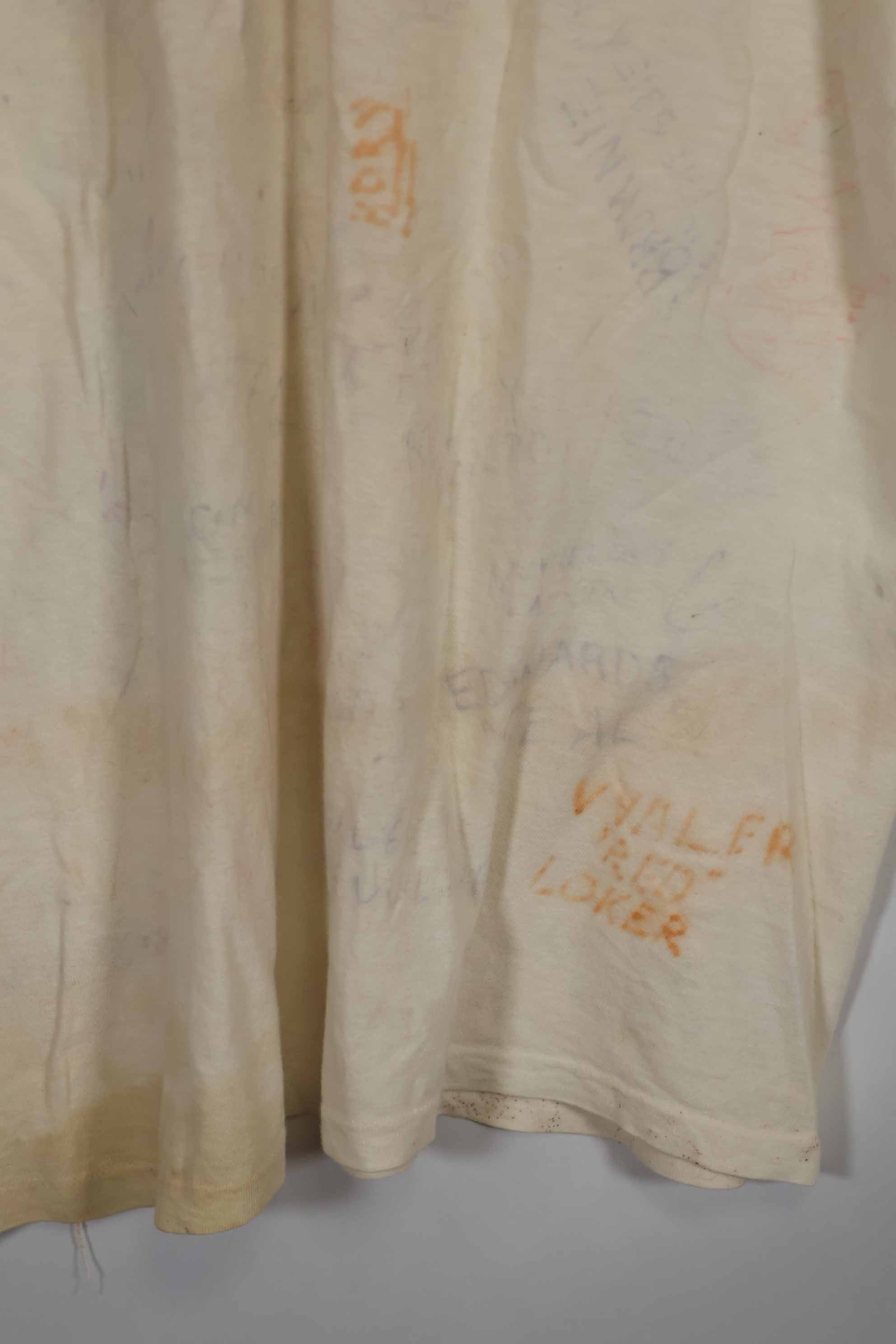 実物 ベトナム戦争 アメリカ軍Tシャツ ハンドライティング 中古品