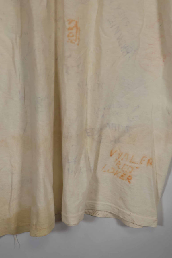 実物 ベトナム戦争 アメリカ軍Tシャツ ハンドライティング 中古品