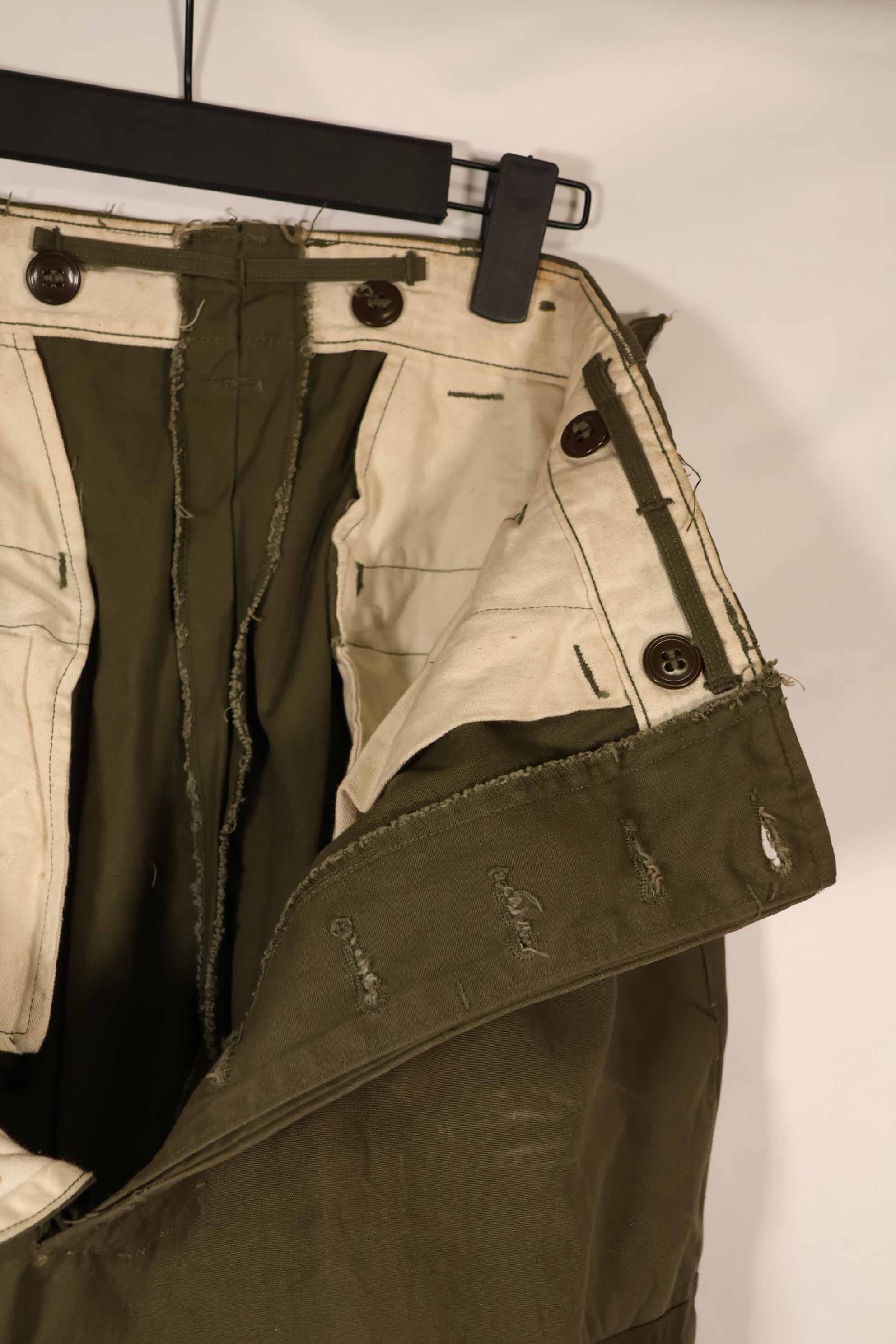 実物 1940年代〜50年代 アメリカ陸軍 M45 パンツ 空挺パンツ 中古品