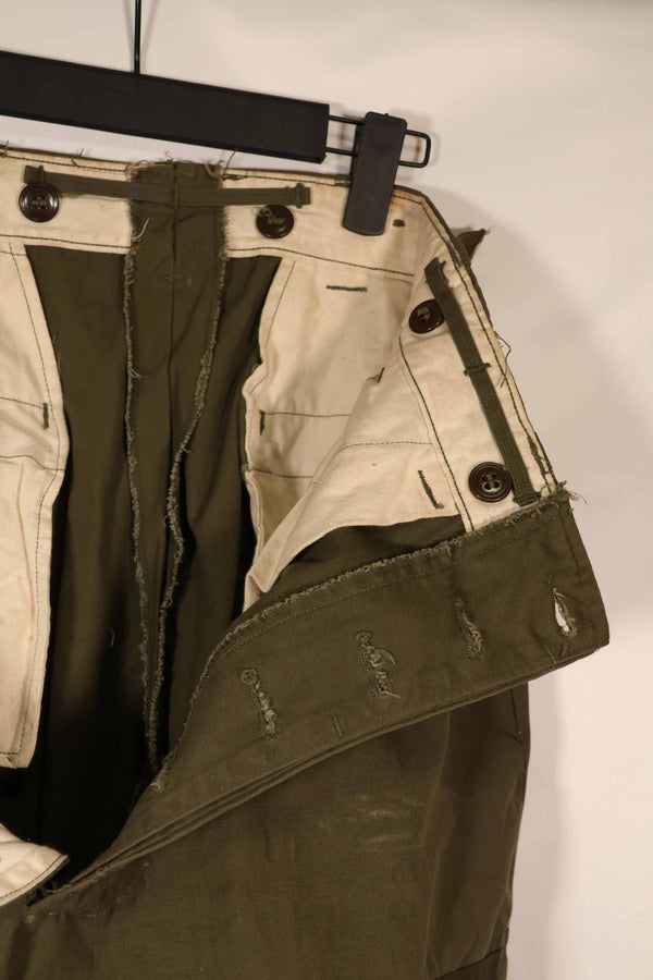 実物 1940年代〜50年代 アメリカ陸軍 M45 パンツ 空挺パンツ 中古品