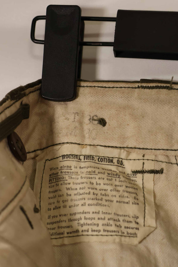 実物 1940年代〜50年代 アメリカ陸軍 M45 パンツ 空挺パンツ 中古品