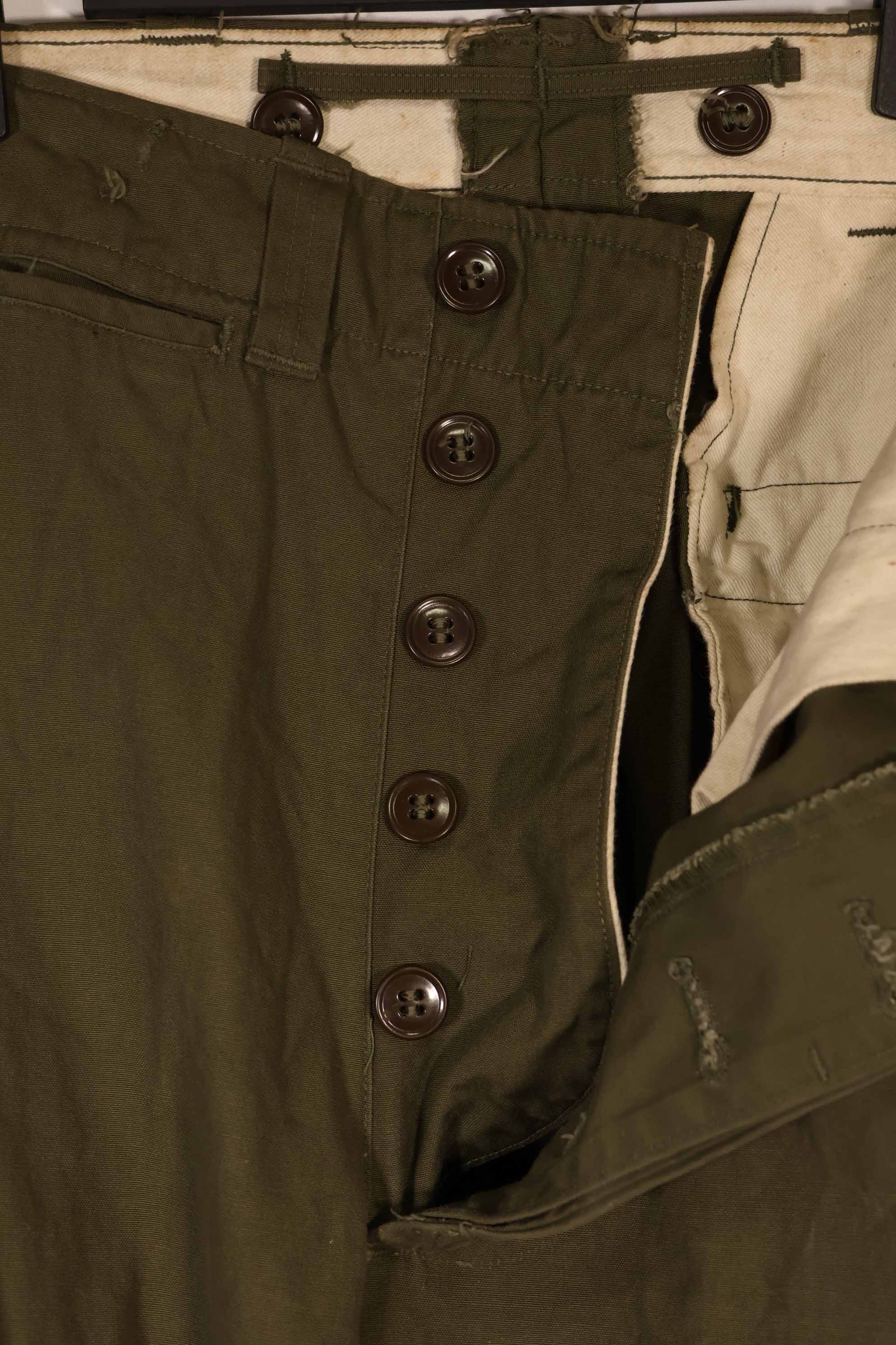 実物 1940年代〜50年代 アメリカ陸軍 M45 パンツ 空挺パンツ 中古品