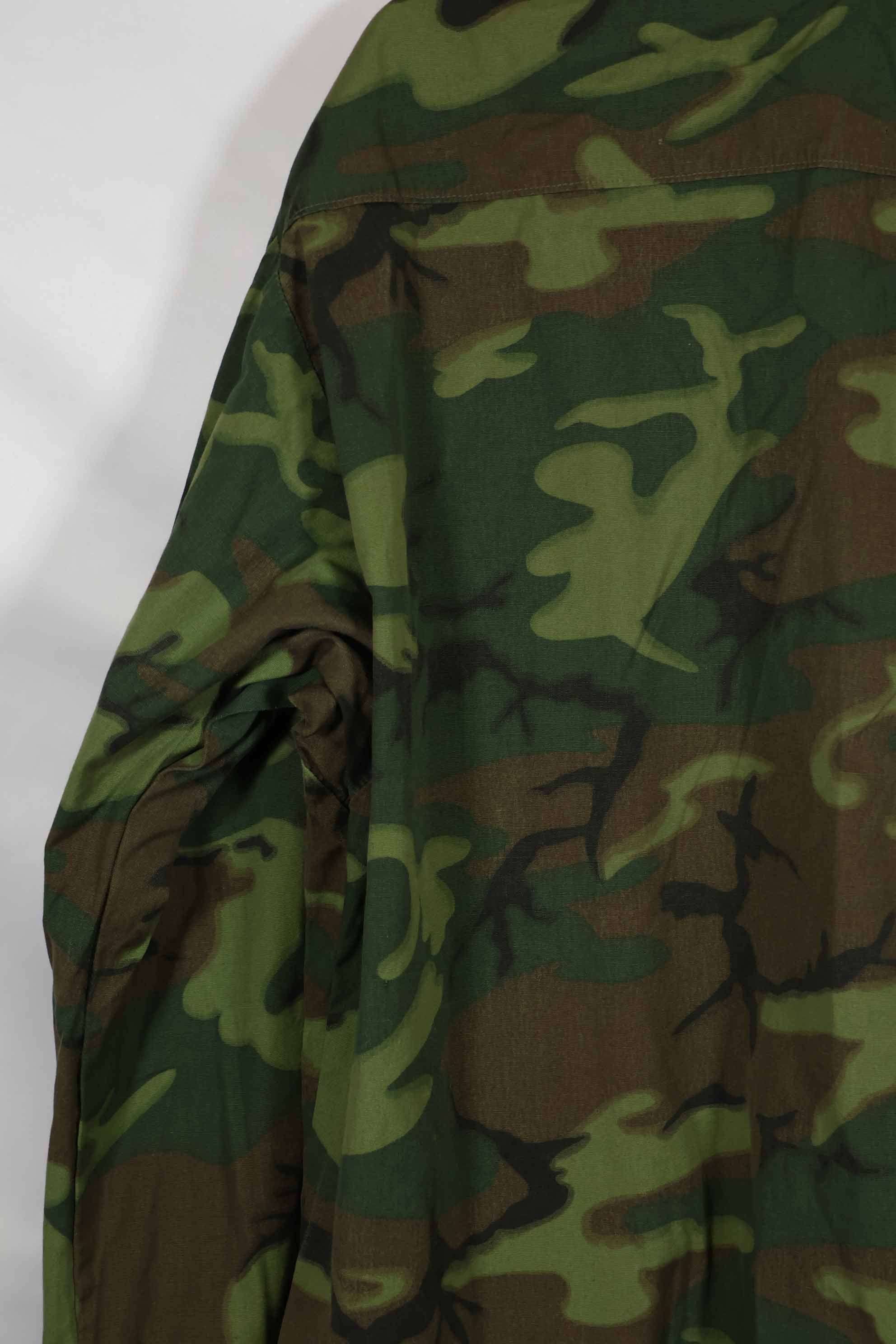 1968年製 ポップリン製 ノンリップ ERDL ジャングルファティーグ ジャケット M-R 状態良い