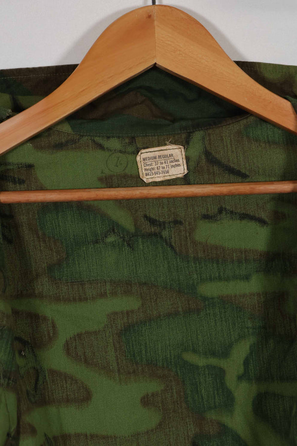 1968年製 ポップリン製 ノンリップ ERDL ジャングルファティーグ ジャケット M-R 状態良い