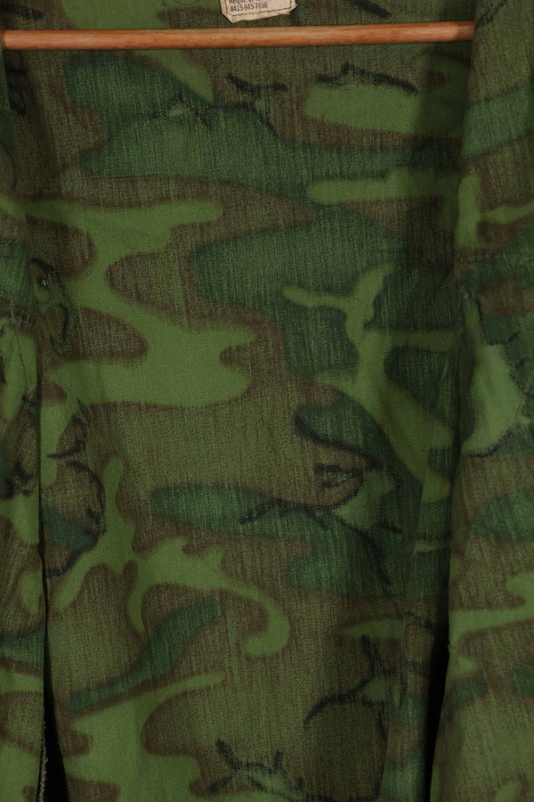 1968年製 ポップリン製 ノンリップ ERDL ジャングルファティーグ ジャケット M-R 状態良い