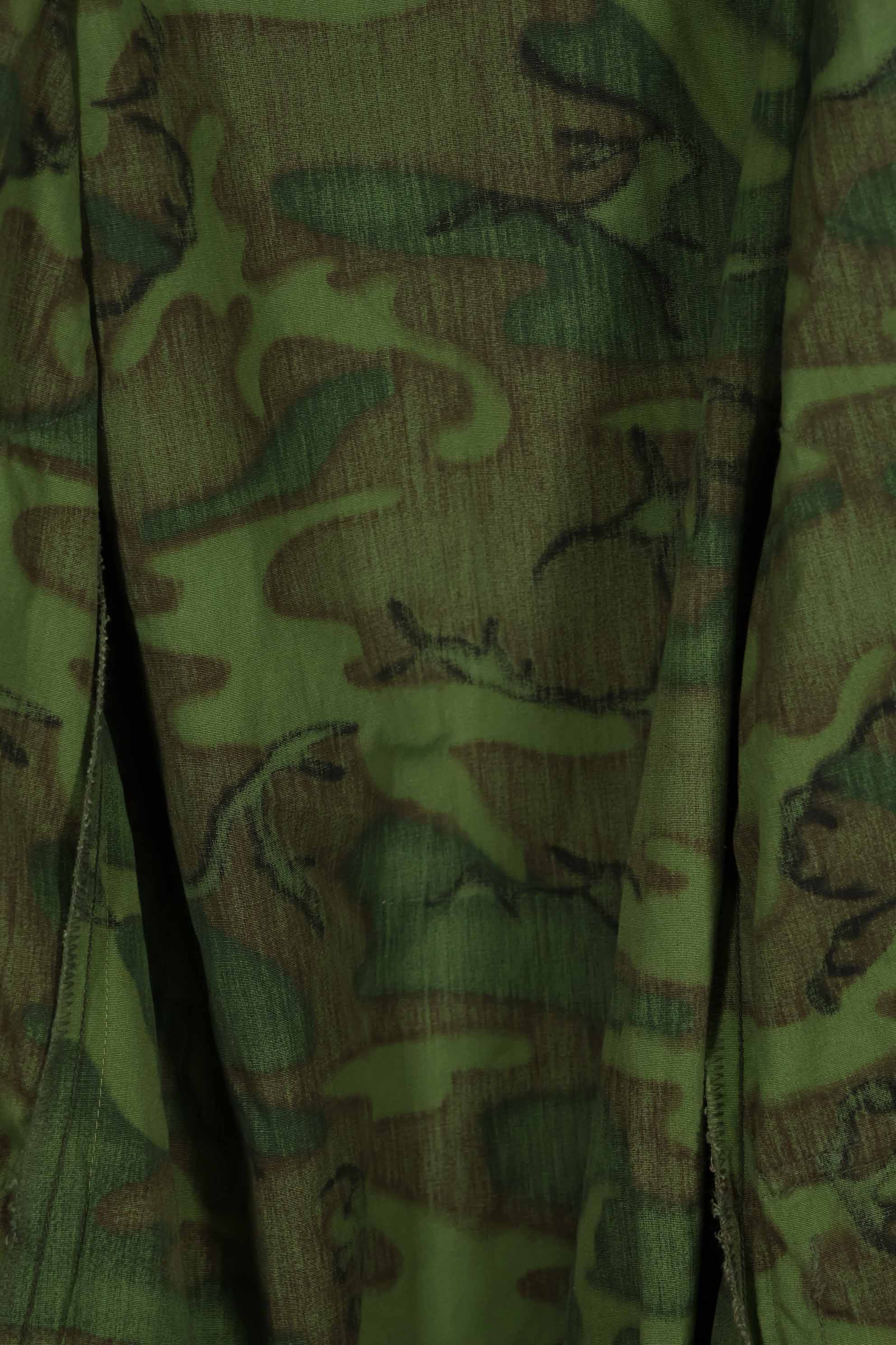 1968年製 ポップリン製 ノンリップ ERDL ジャングルファティーグ ジャケット M-R 状態良い