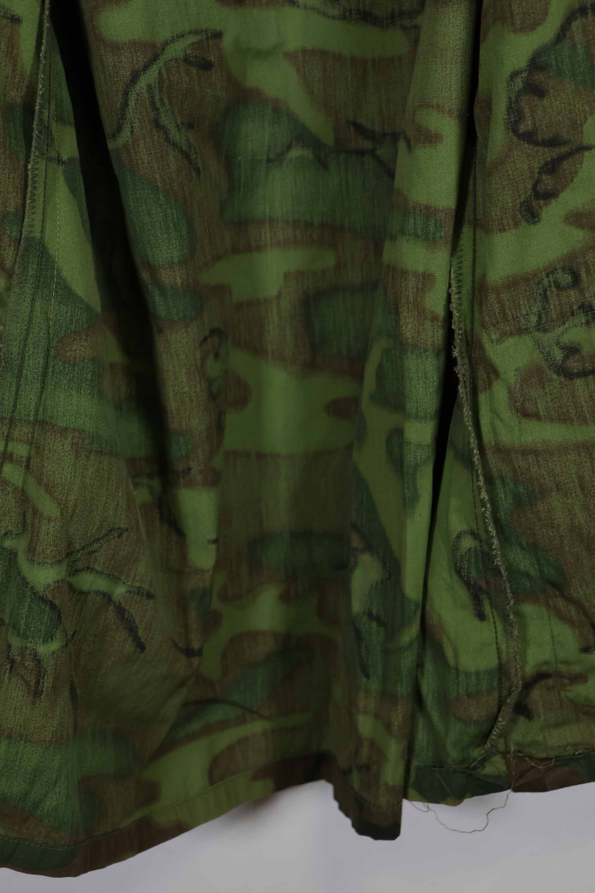 1968年製 ポップリン製 ノンリップ ERDL ジャングルファティーグ ジャケット M-R 状態良い