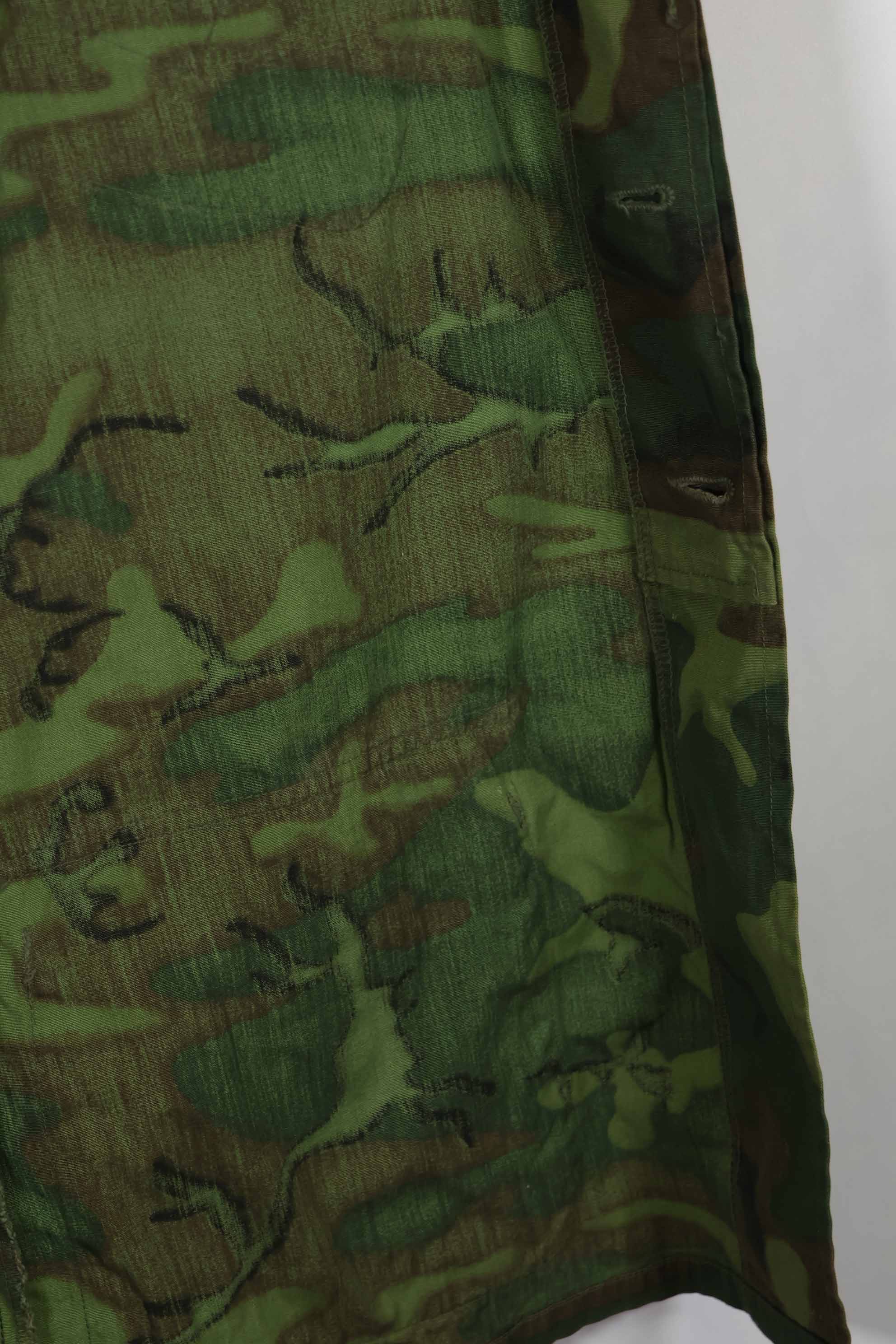 1968年製 ポップリン製 ノンリップ ERDL ジャングルファティーグ ジャケット M-R 状態良い