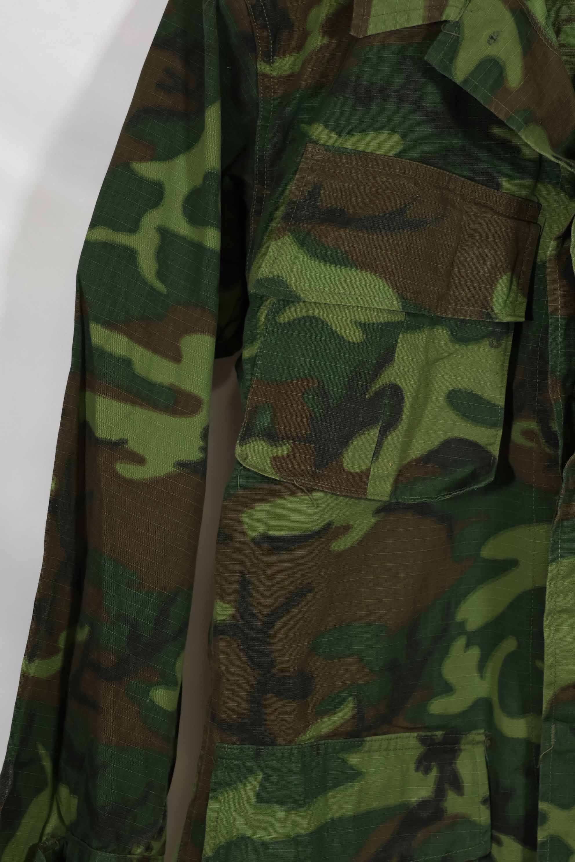 1969年製 リップストップ生地 ERDL ジャングルファティーグ ジャケット S-S ほぼ未使用
