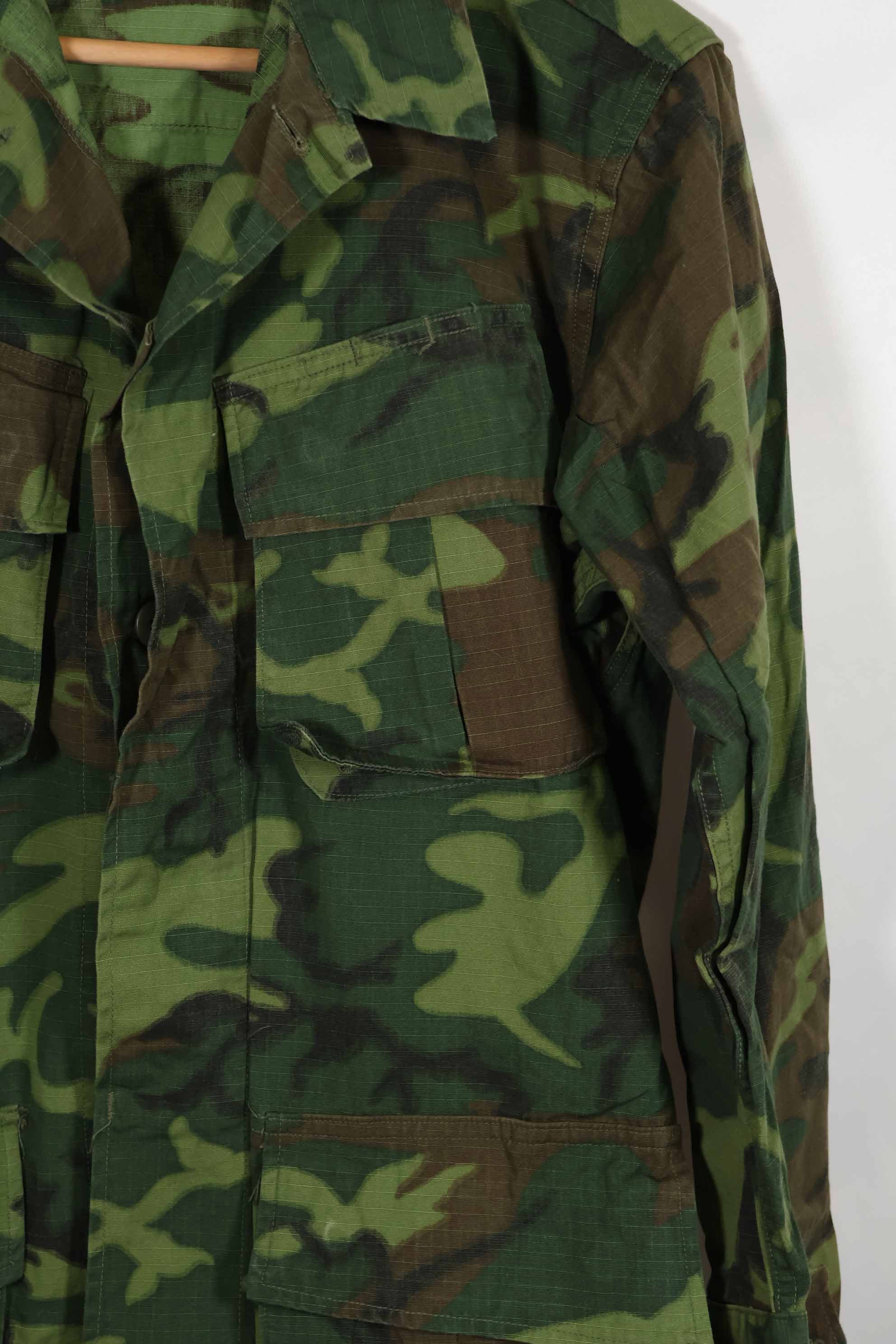 1969年製 リップストップ生地 ERDL ジャングルファティーグ ジャケット S-S ほぼ未使用