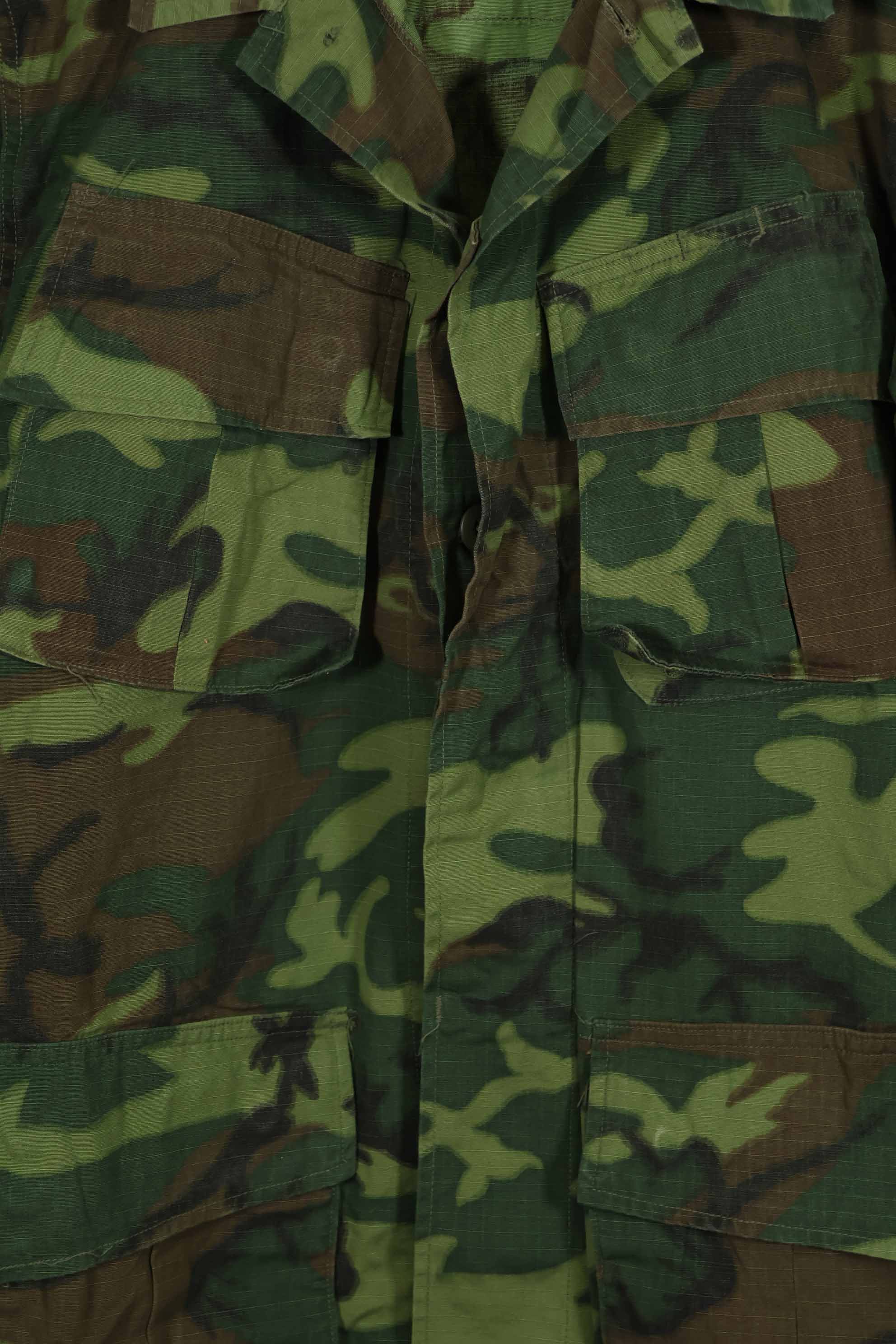 1969年製 リップストップ生地 ERDL ジャングルファティーグ ジャケット S-S ほぼ未使用