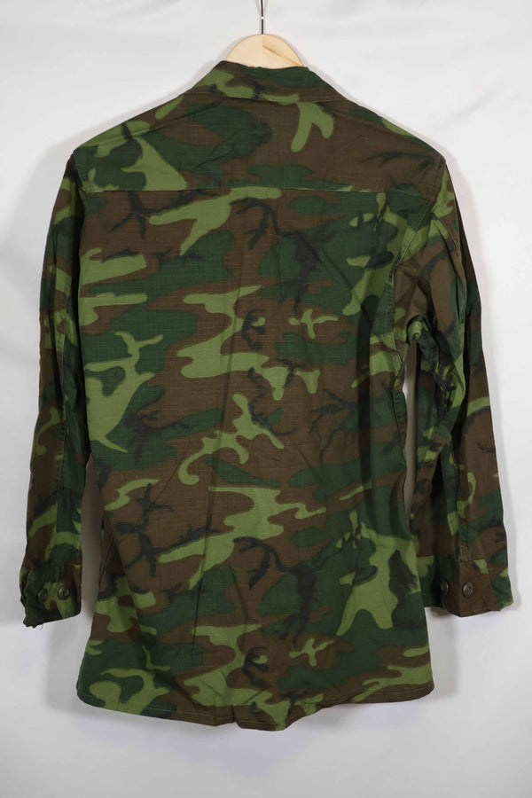 1969年製 リップストップ生地 ERDL ジャングルファティーグ ジャケット S-S ほぼ未使用