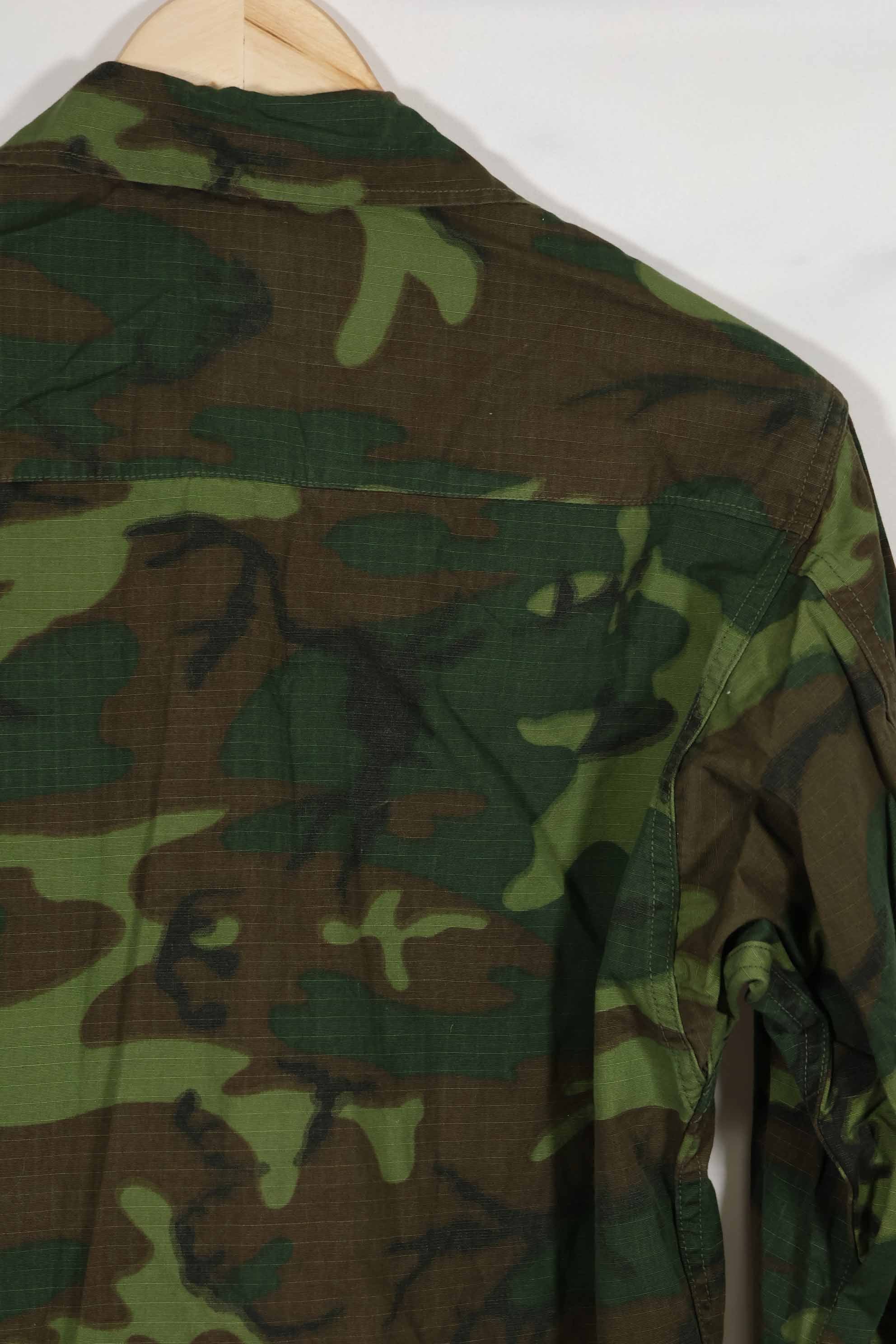 1969年製 リップストップ生地 ERDL ジャングルファティーグ ジャケット S-S ほぼ未使用
