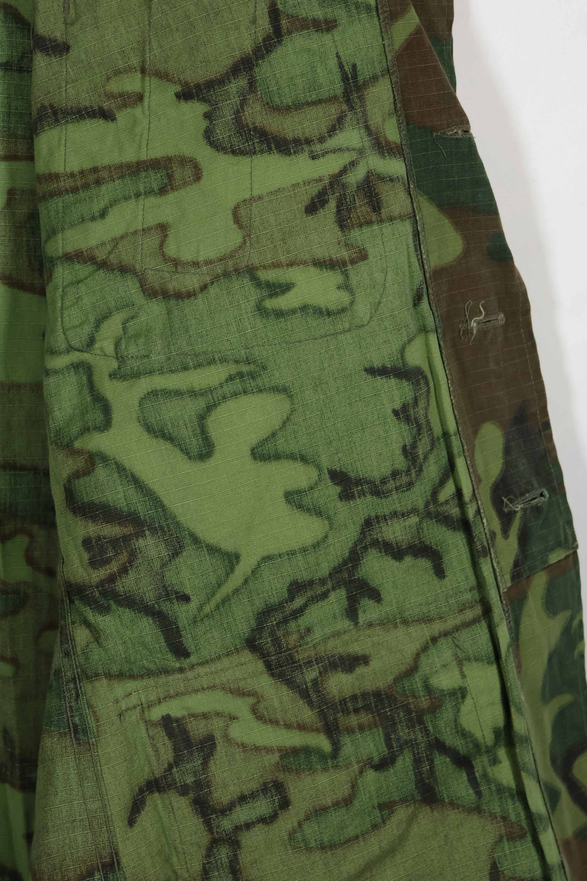 1969年製 リップストップ生地 ERDL ジャングルファティーグ ジャケット S-S ほぼ未使用