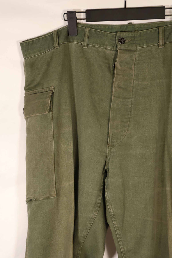実物 1940年代〜50年代 アメリカ陸軍 M43 パンツカット コットンパンツ 中古品