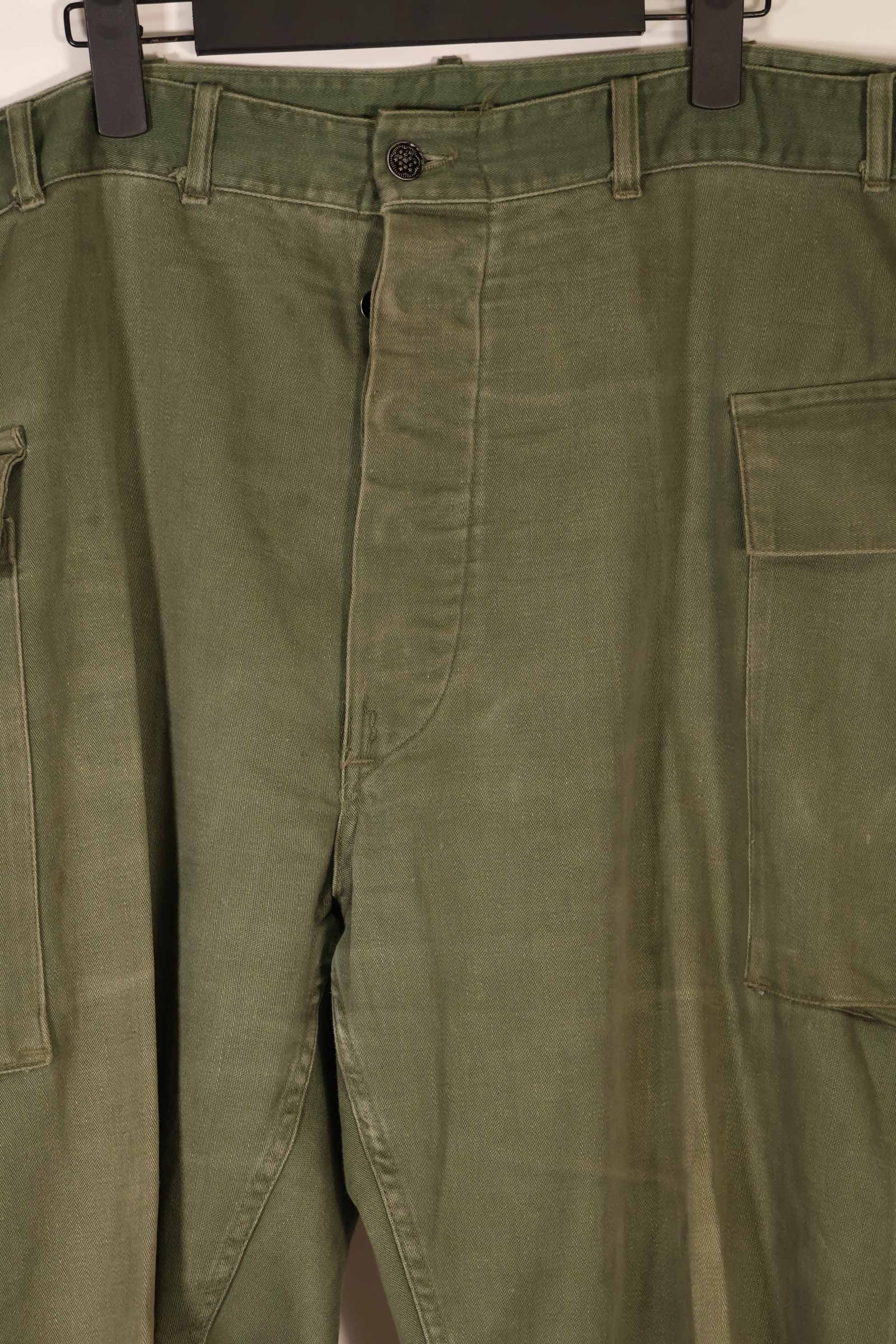 実物 1940年代〜50年代 アメリカ陸軍 M43 パンツカット コットンパンツ 中古品