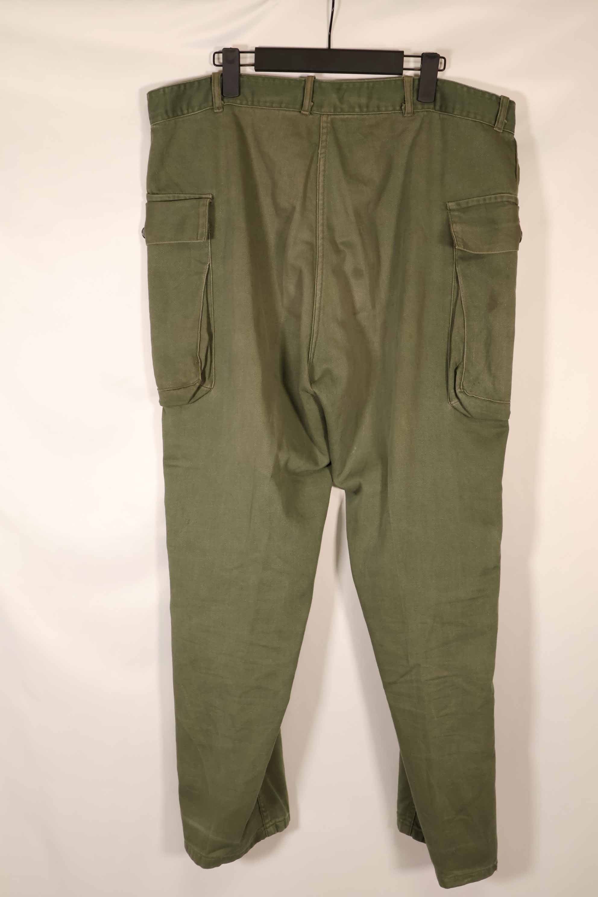 実物 1940年代〜50年代 アメリカ陸軍 M43 パンツカット コットンパンツ 中古品